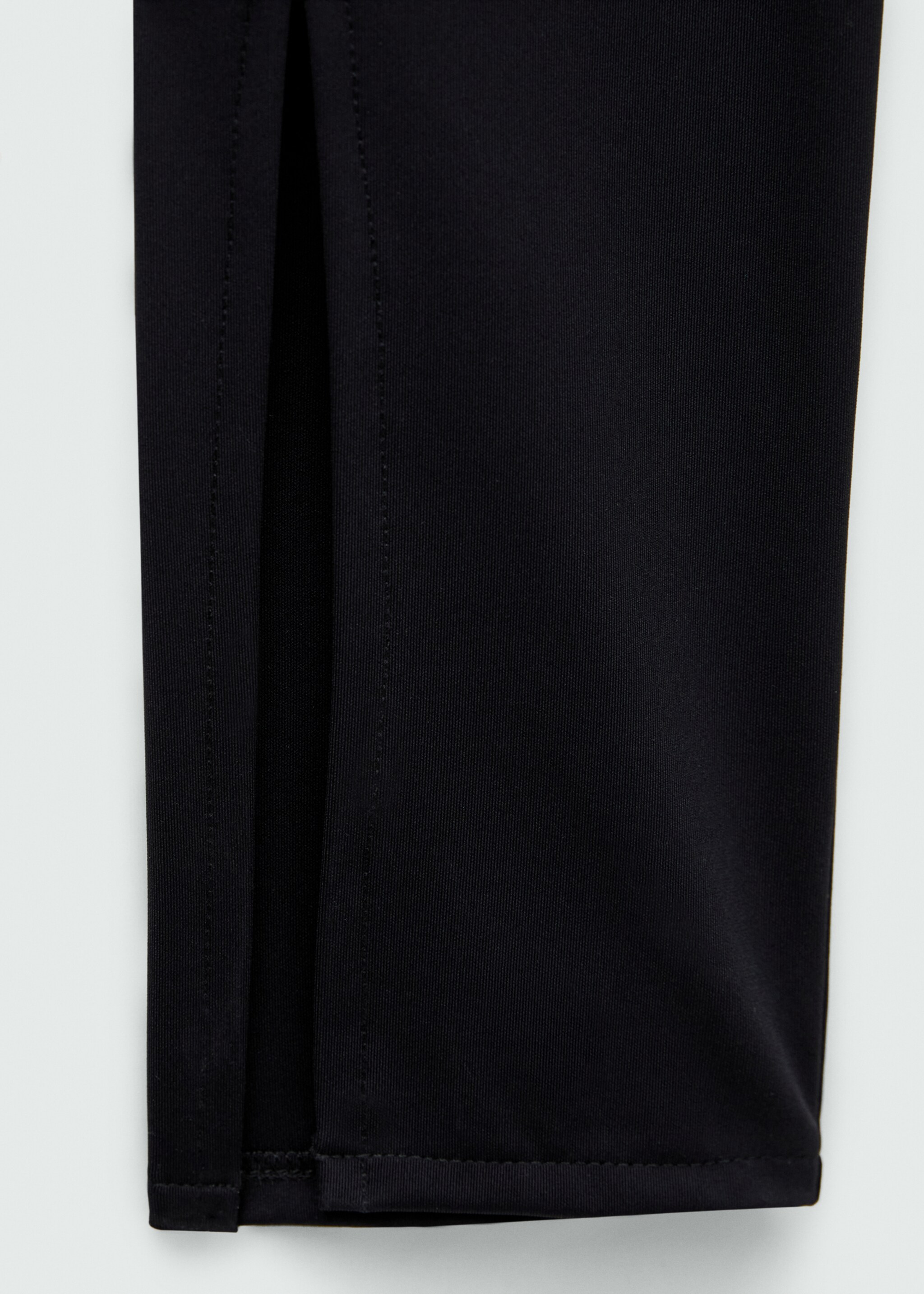 Slit hem leggings - Details of the article 0, Black. Ref: 77059071-00.