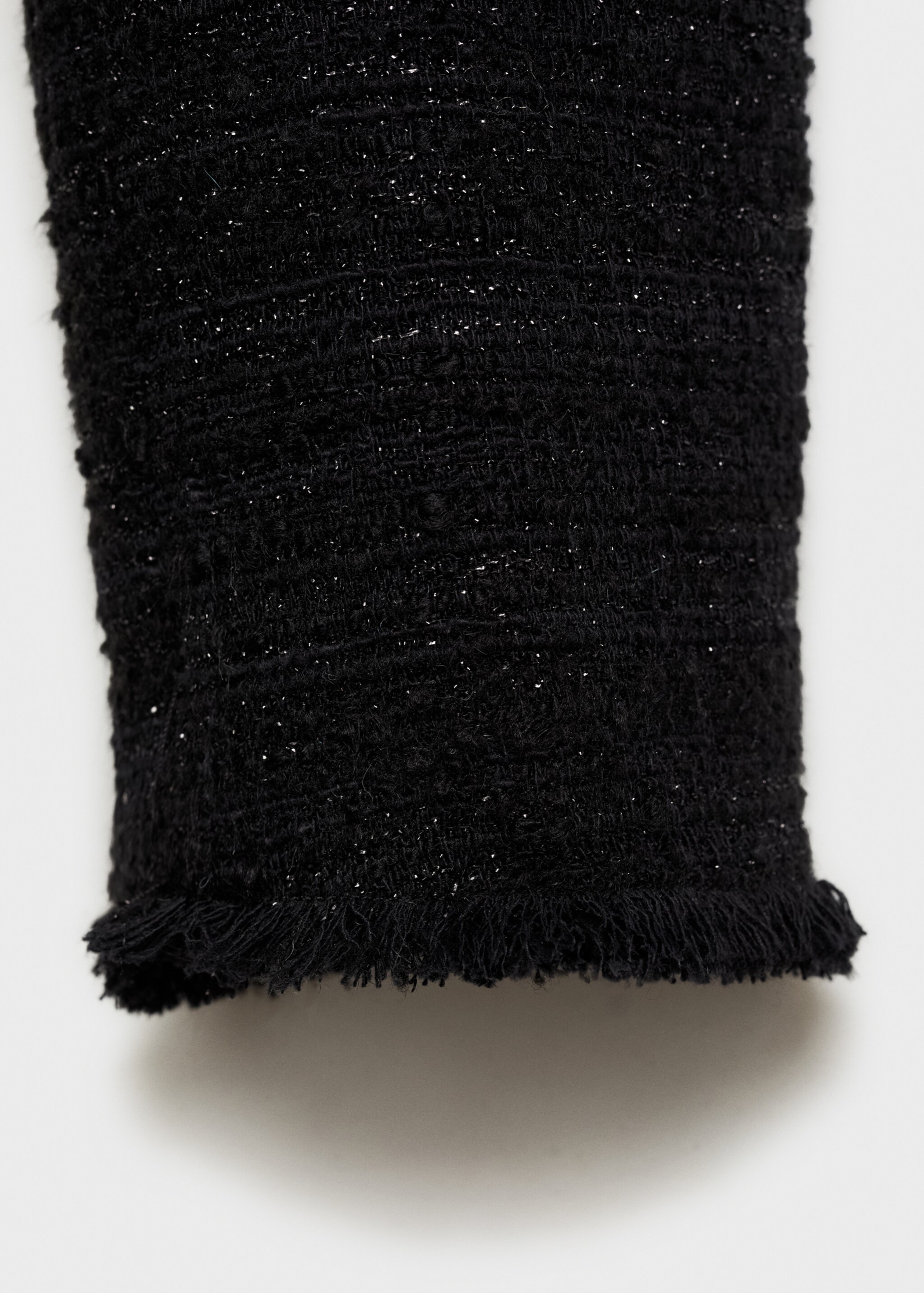 Tweed-Jacke mit Taschen - Detail des Artikels 0, Schwarz. Ref: 77059076-00.