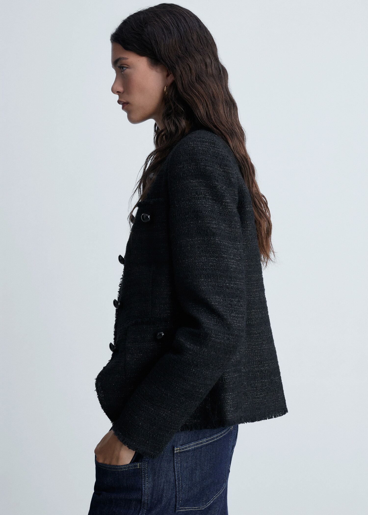 Tweed-Jacke mit Taschen - Detail des Artikels 1