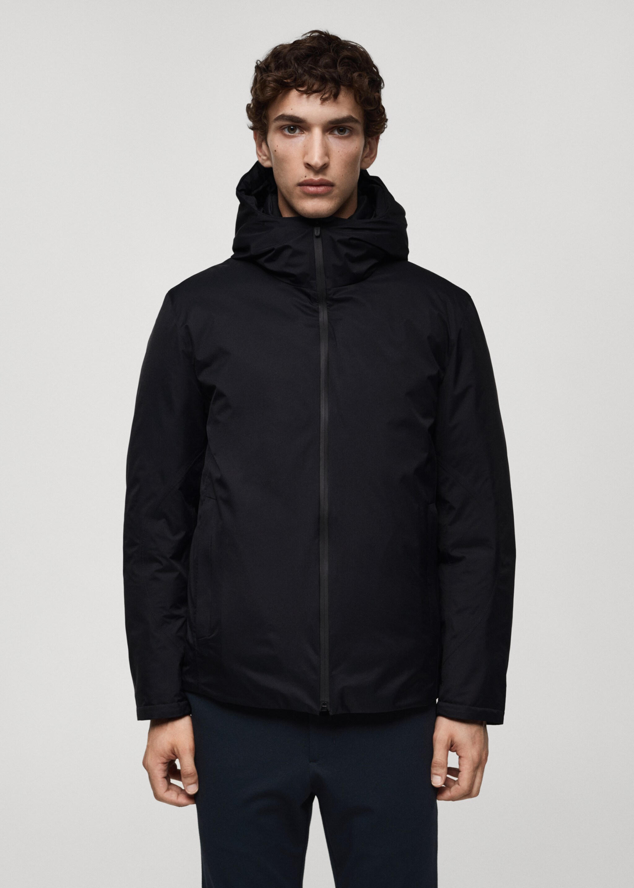 Thermoregulating waterproof padded anorak - Medium plane, Dark Navy. Ref: 77059227-00.