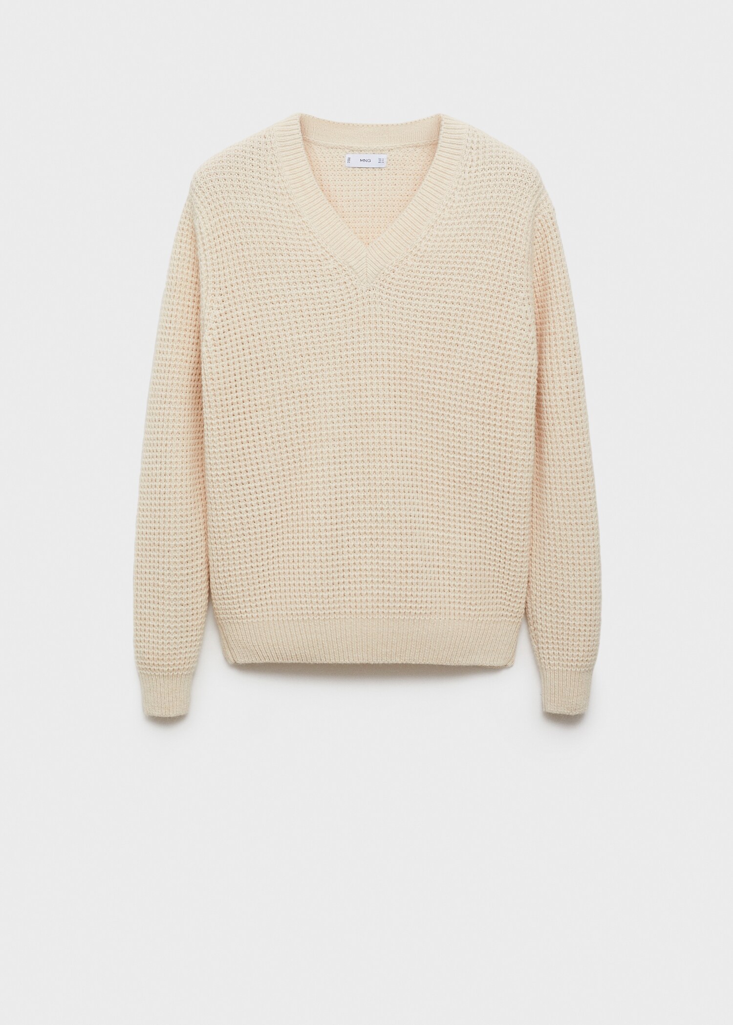 Pullover aus Alpakawolle mit V-Ausschnitt - Artikel ohne Model