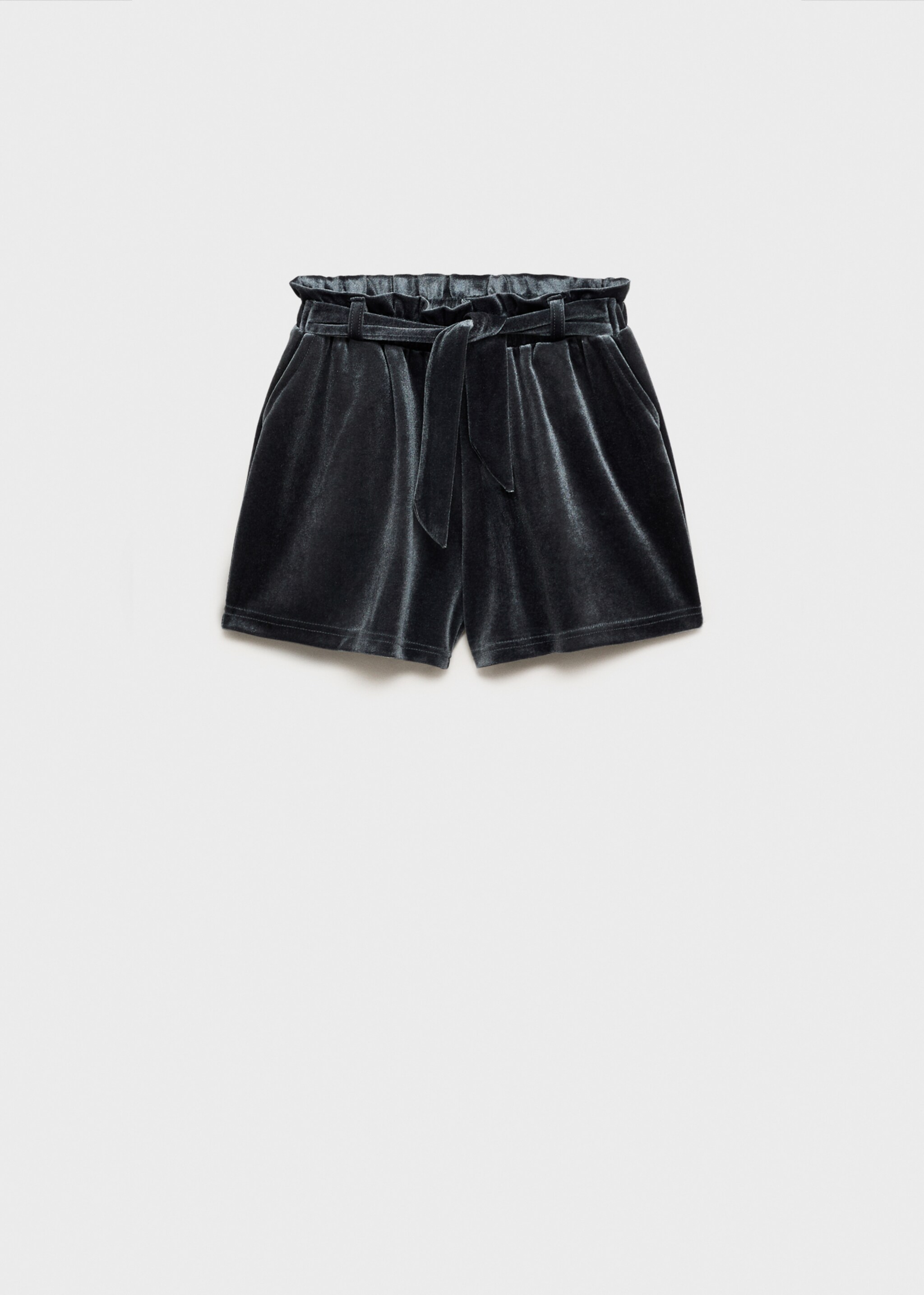 Velvet short - Article without model, Blue. Ref: 77059232-00.