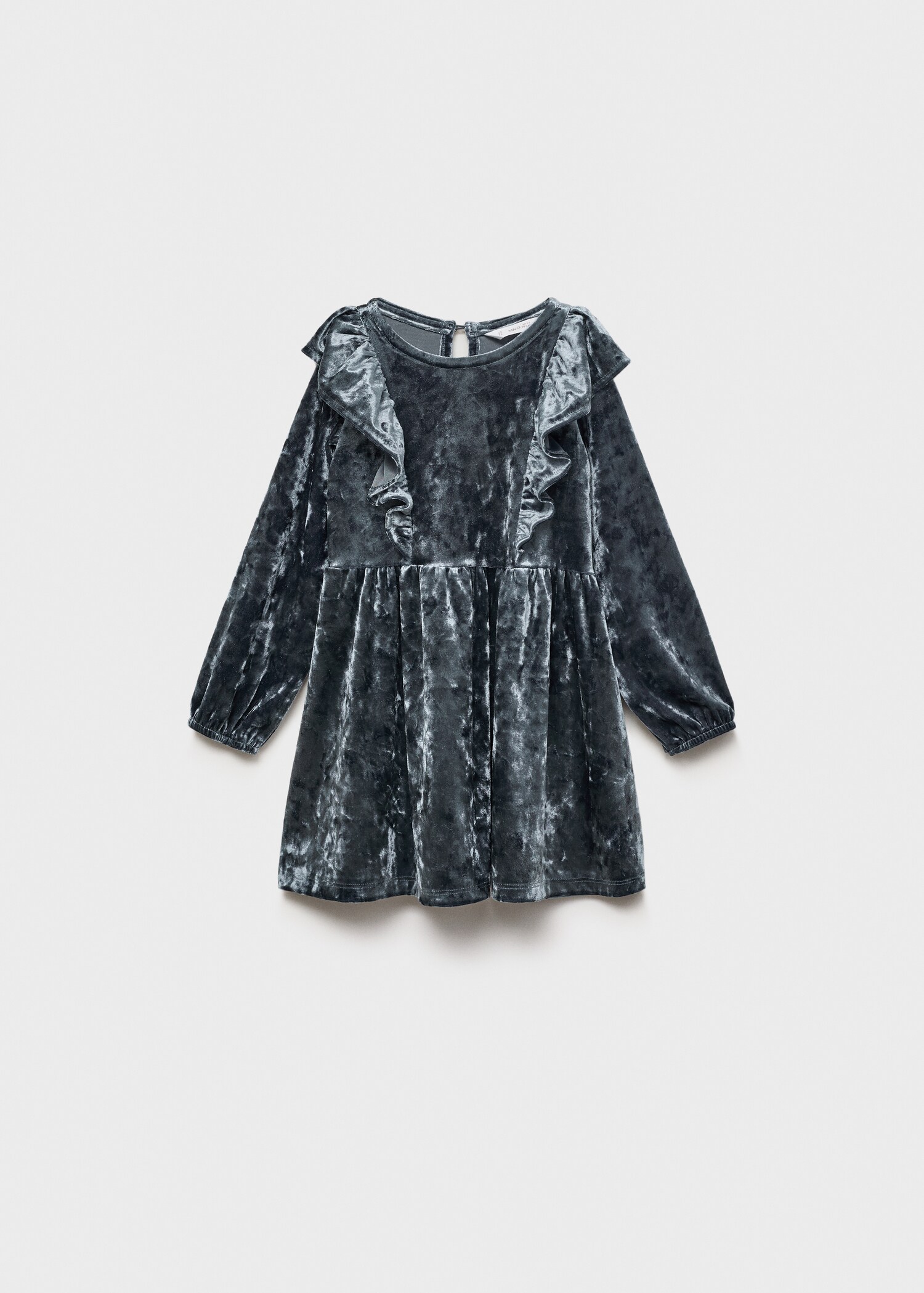 Ruffled velvet dress - Article without model
