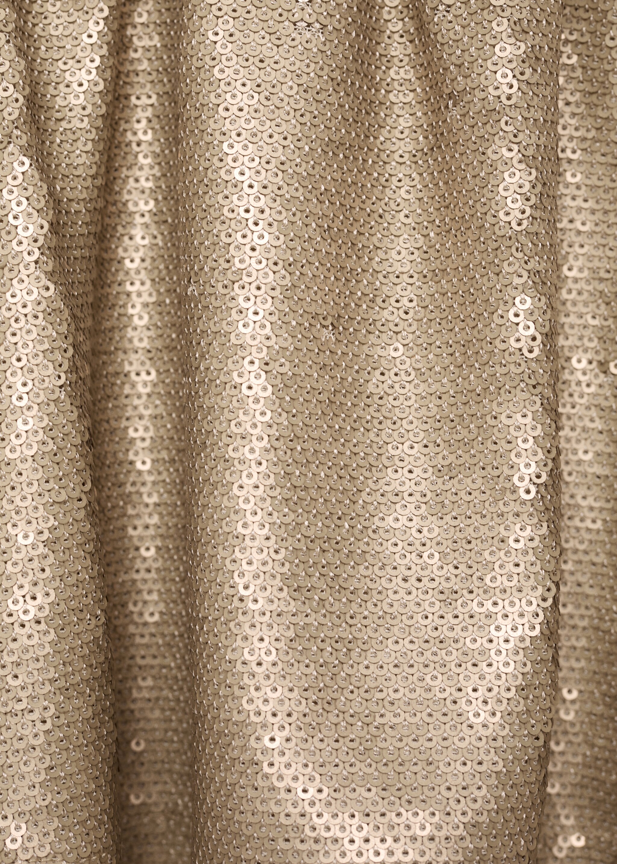 Sequin skirt - Details of the article 0, Gold. Ref: 77059237-00.