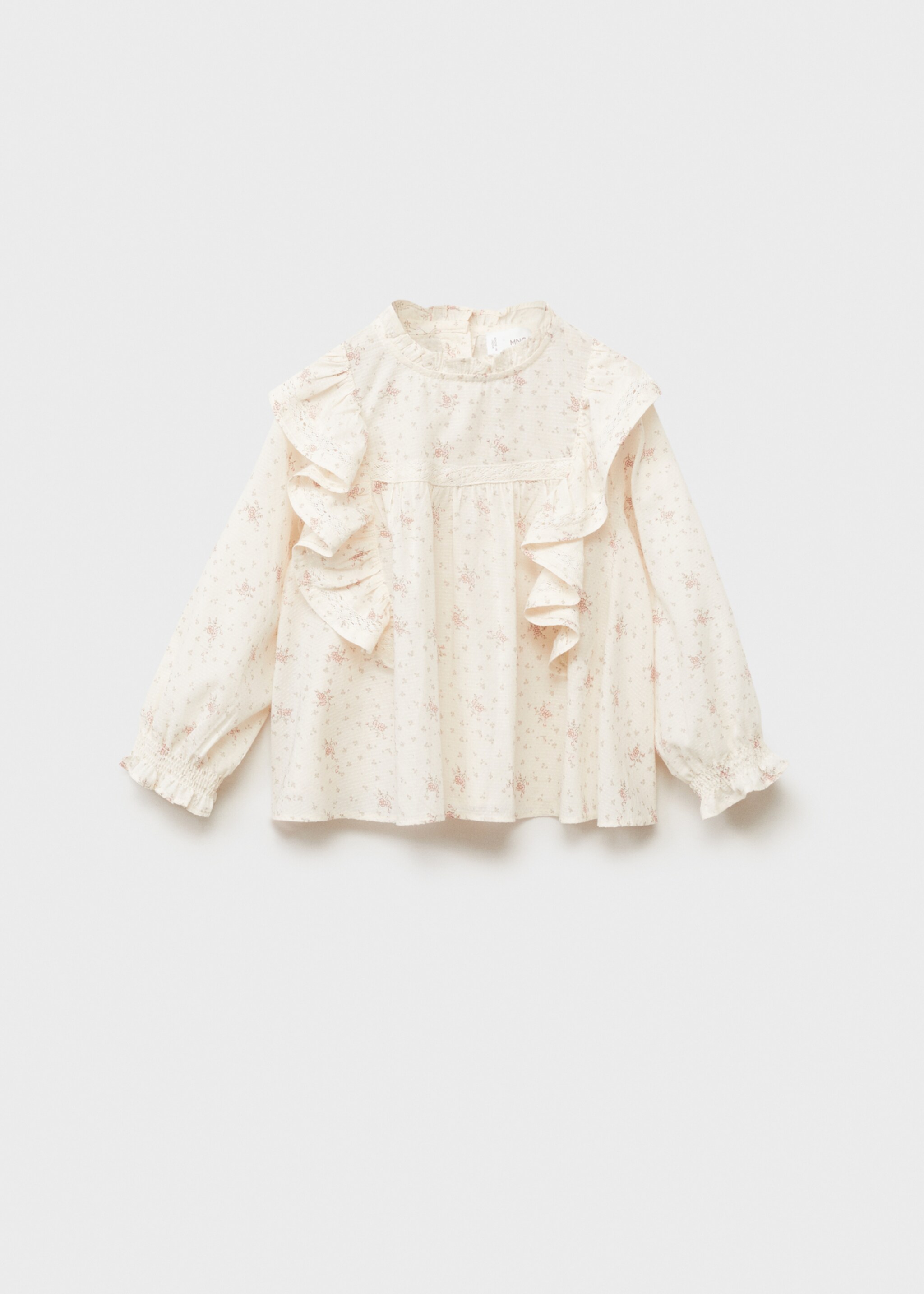 Blouse imprimée à volants - Article sans modèle