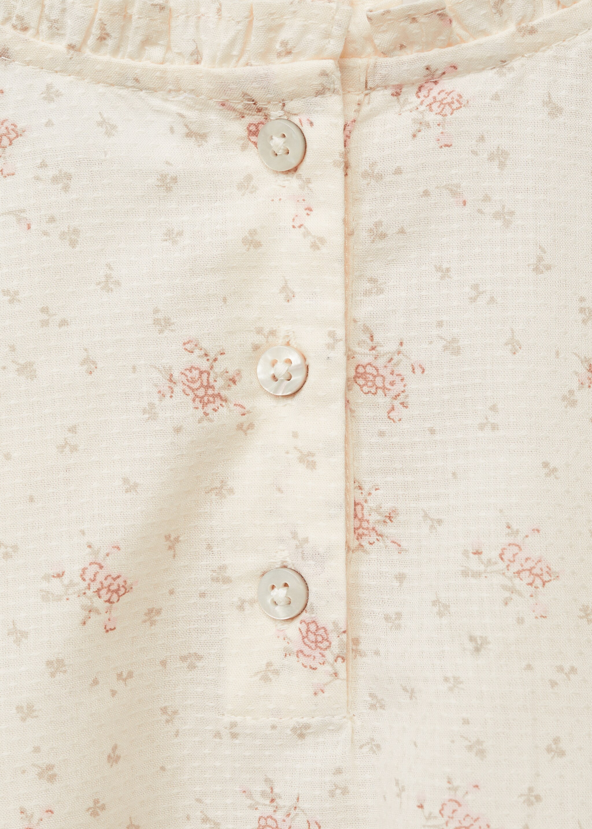 Blouse imprimée à volants - Détail de l'article 0