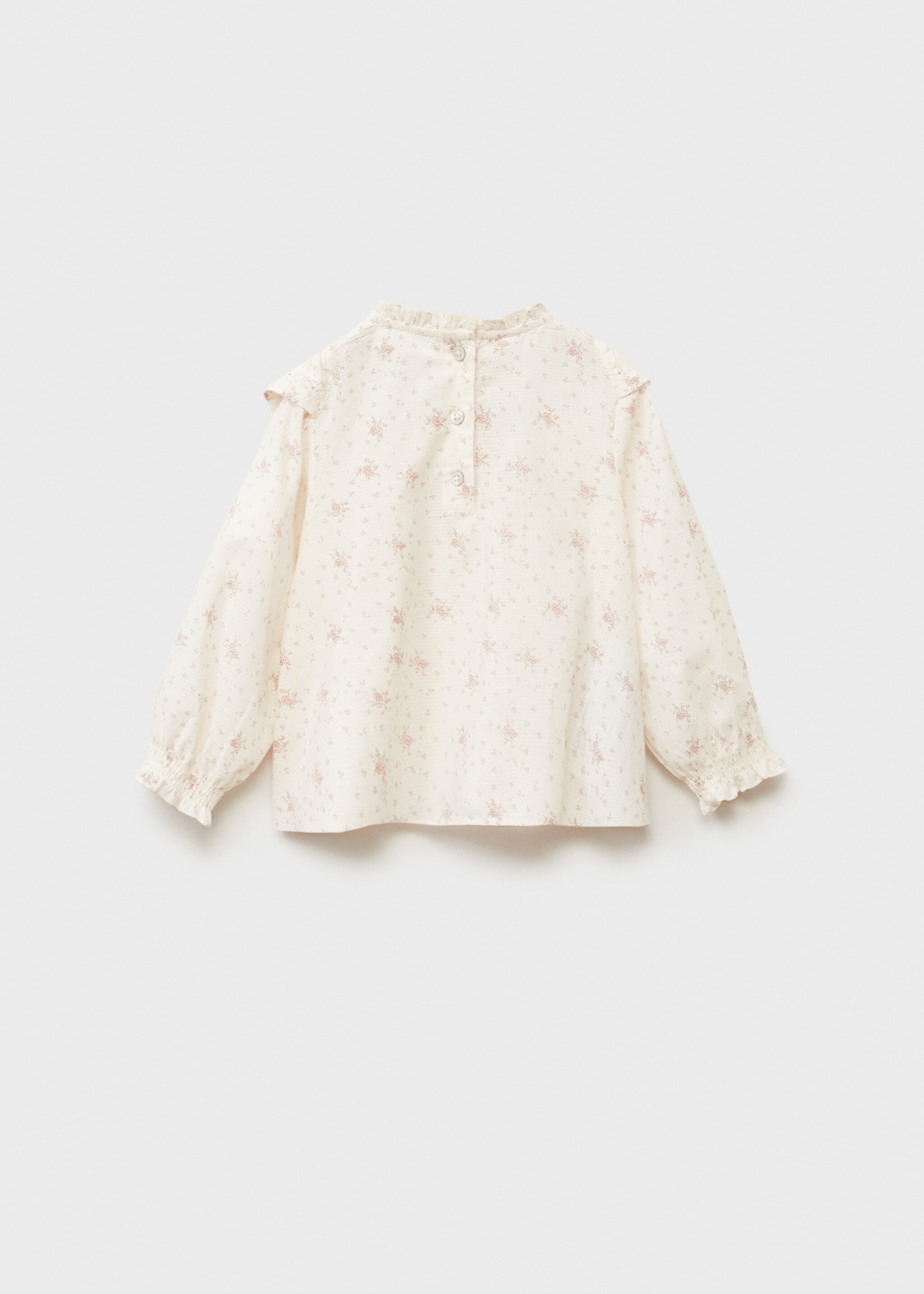 Blouse imprimée à volants - Verso de l’article