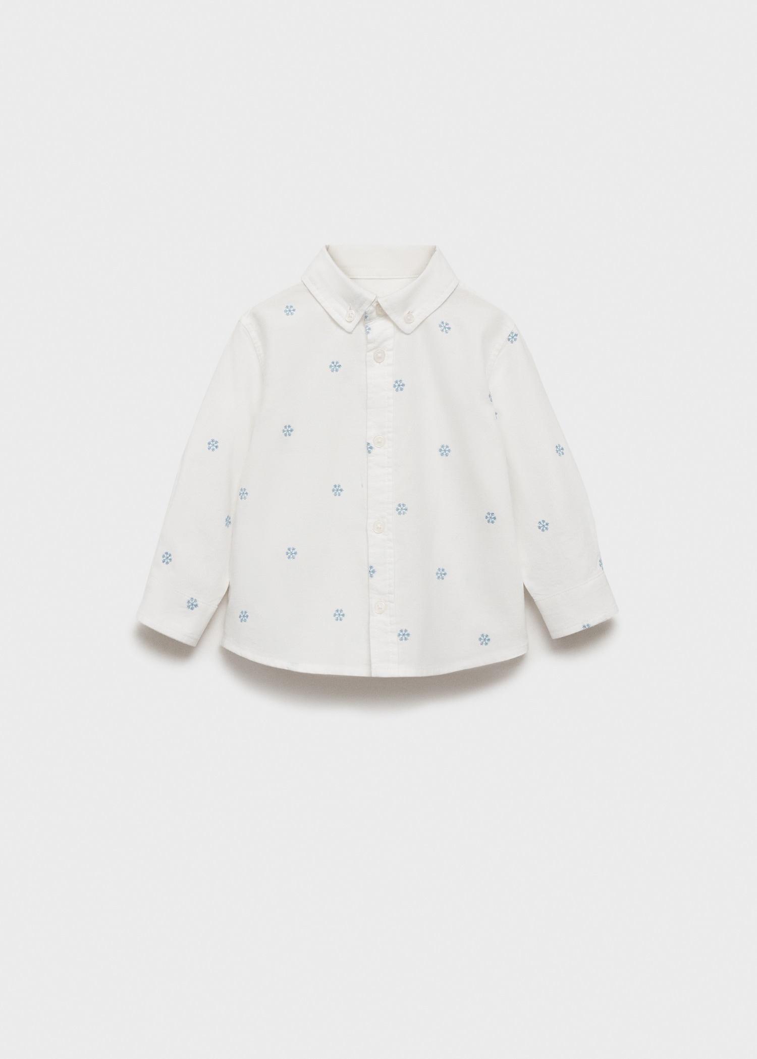 Mango Kids Camisa Cuello Bebe Mango Camisa Detalles Bordados