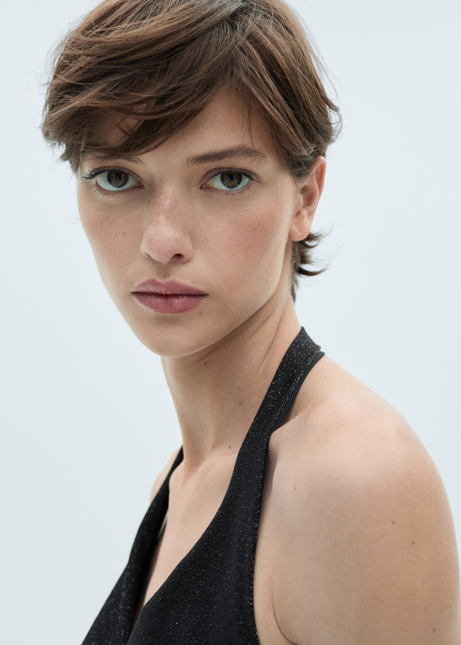 Lurexklänning med draperad halsringing - Detaljer om artikeln 1