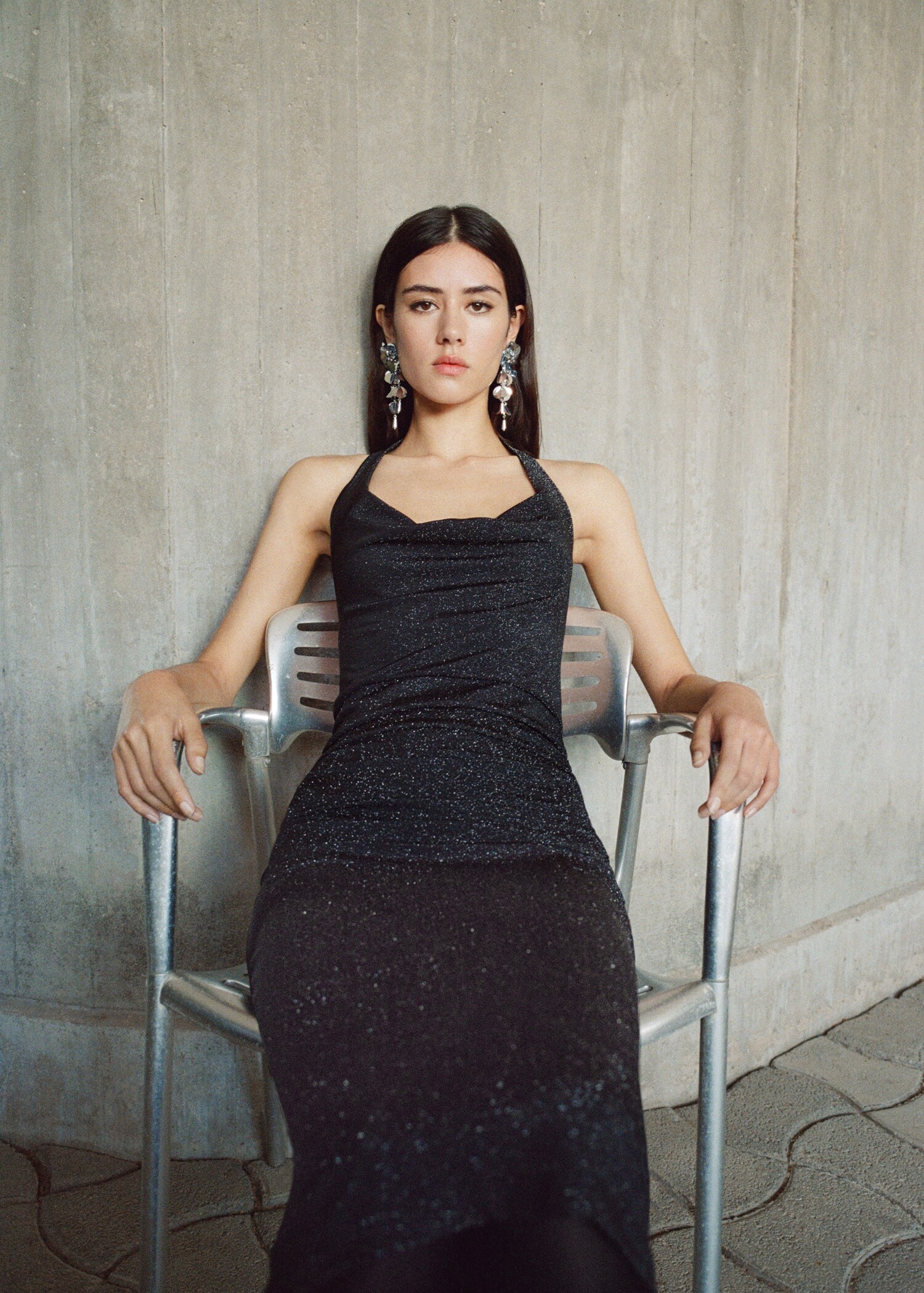 Lurexklänning med draperad halsringing - Detaljer om artikeln 6