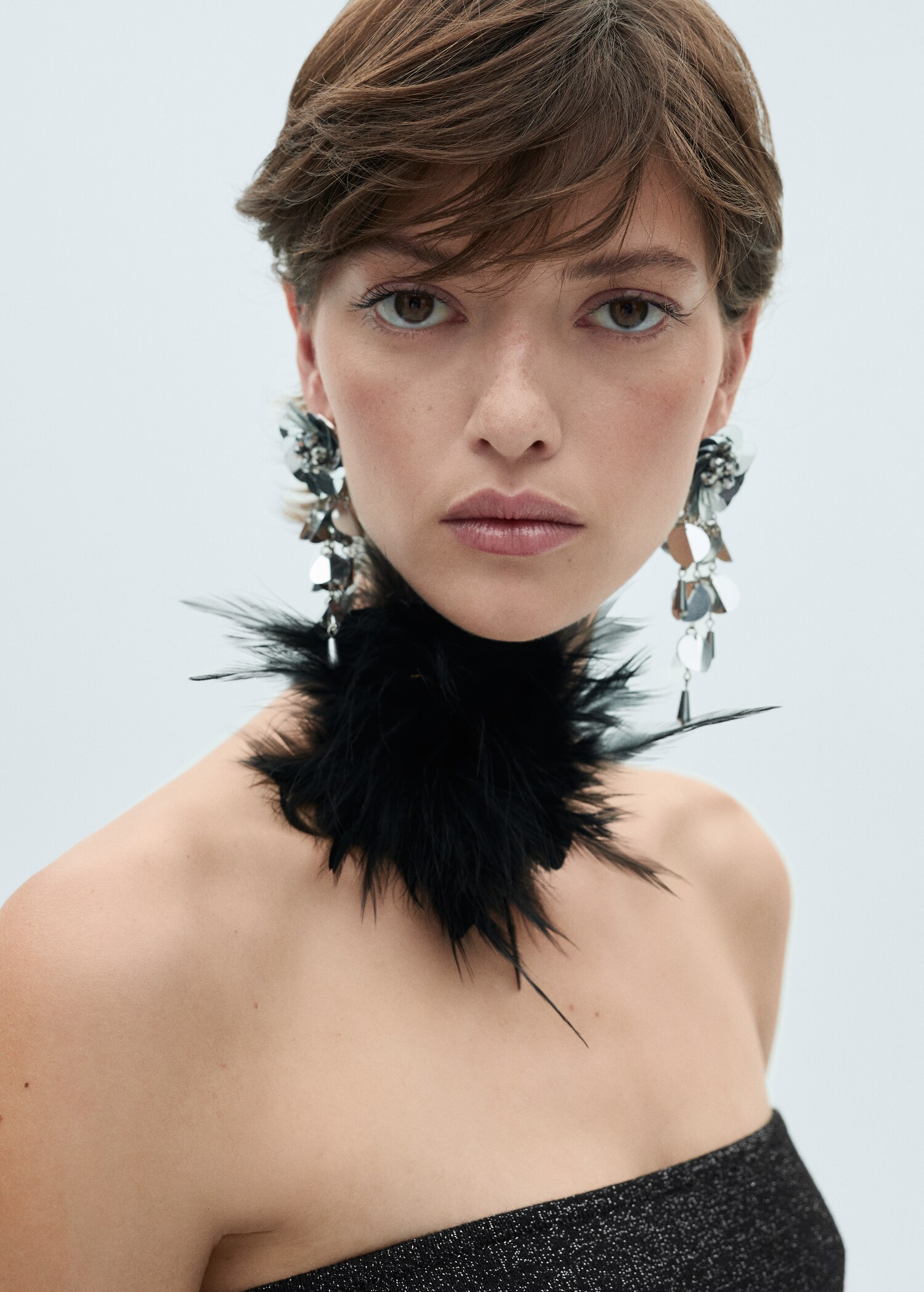 Strapless lurex dress - Details of the article 1