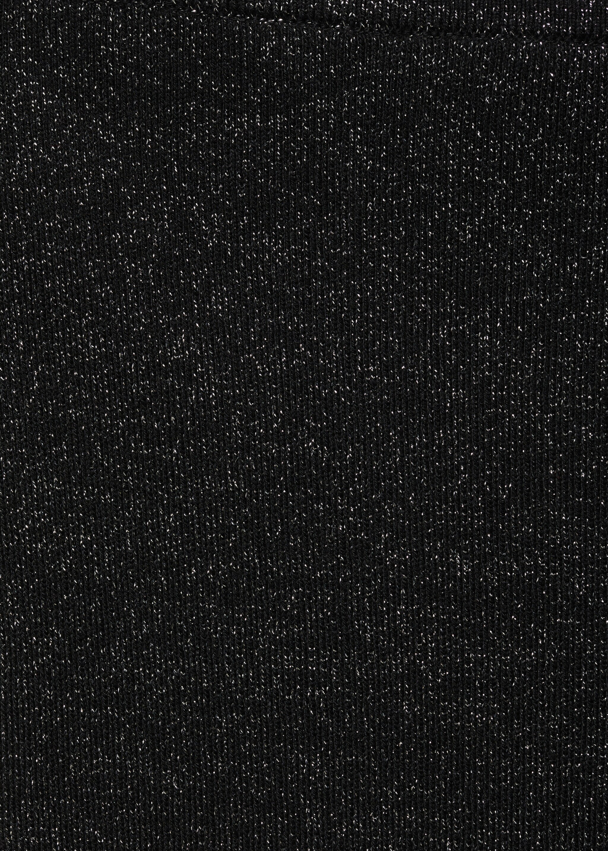 Strapless lurex dress - Details of the article 8, Black. Ref: 77059407-00.