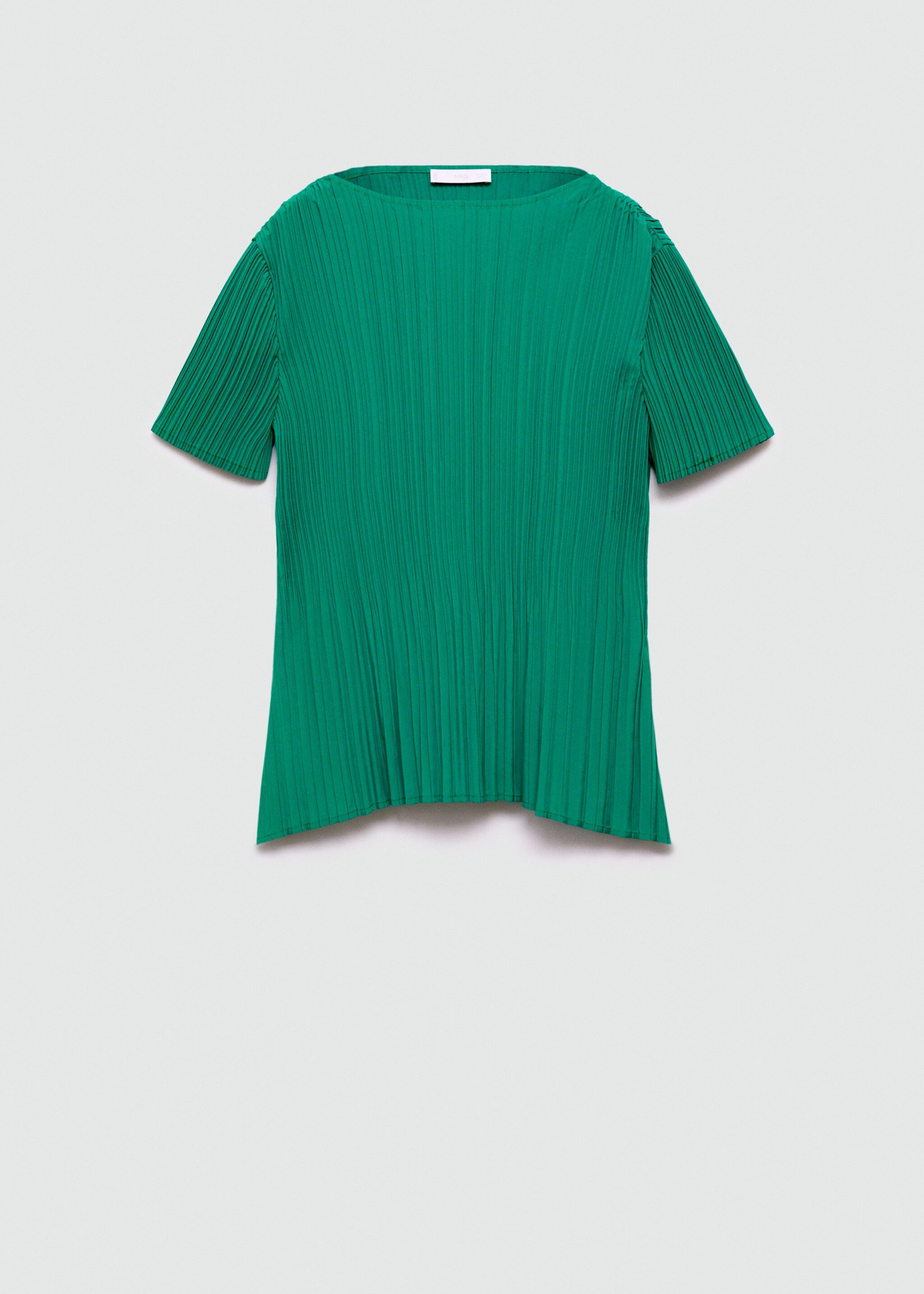 Kurzärmliges T-Shirt mit Plissée-Details - Artikel ohne Model