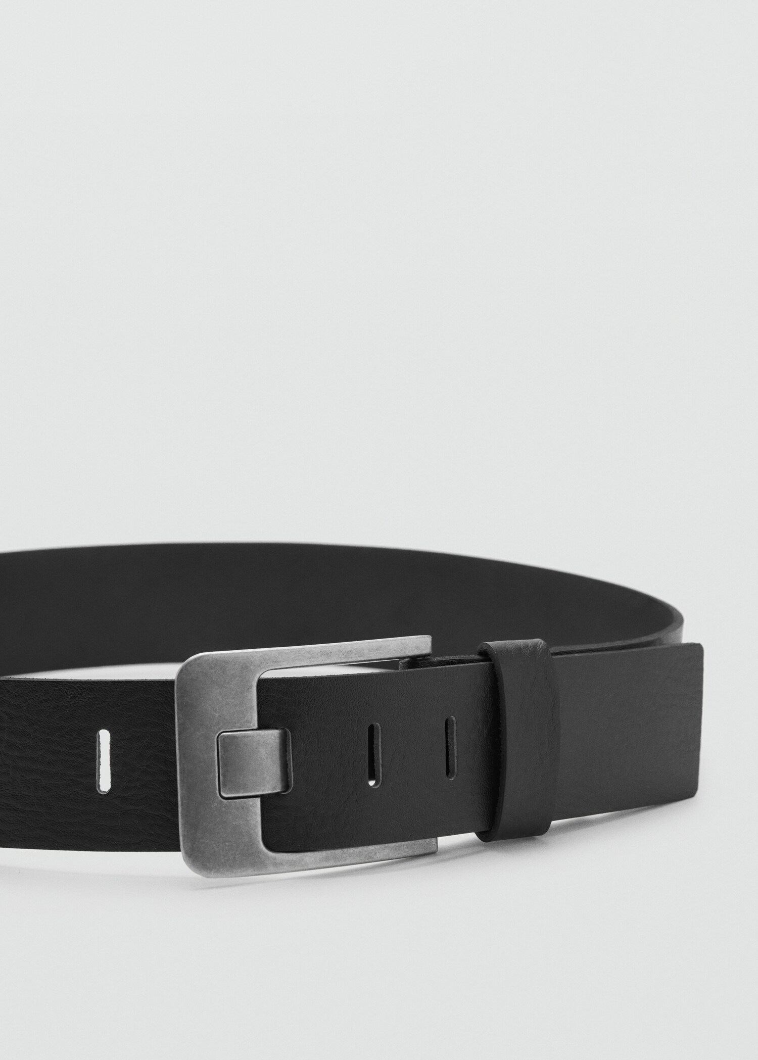 Wide leather belt - Medium plane