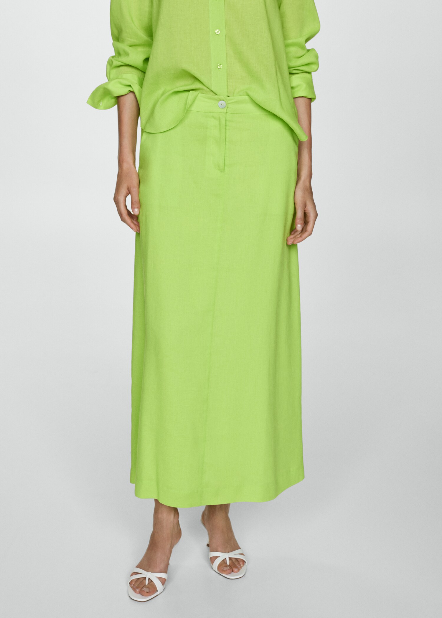 Long lyocell skirt - Medium plane
