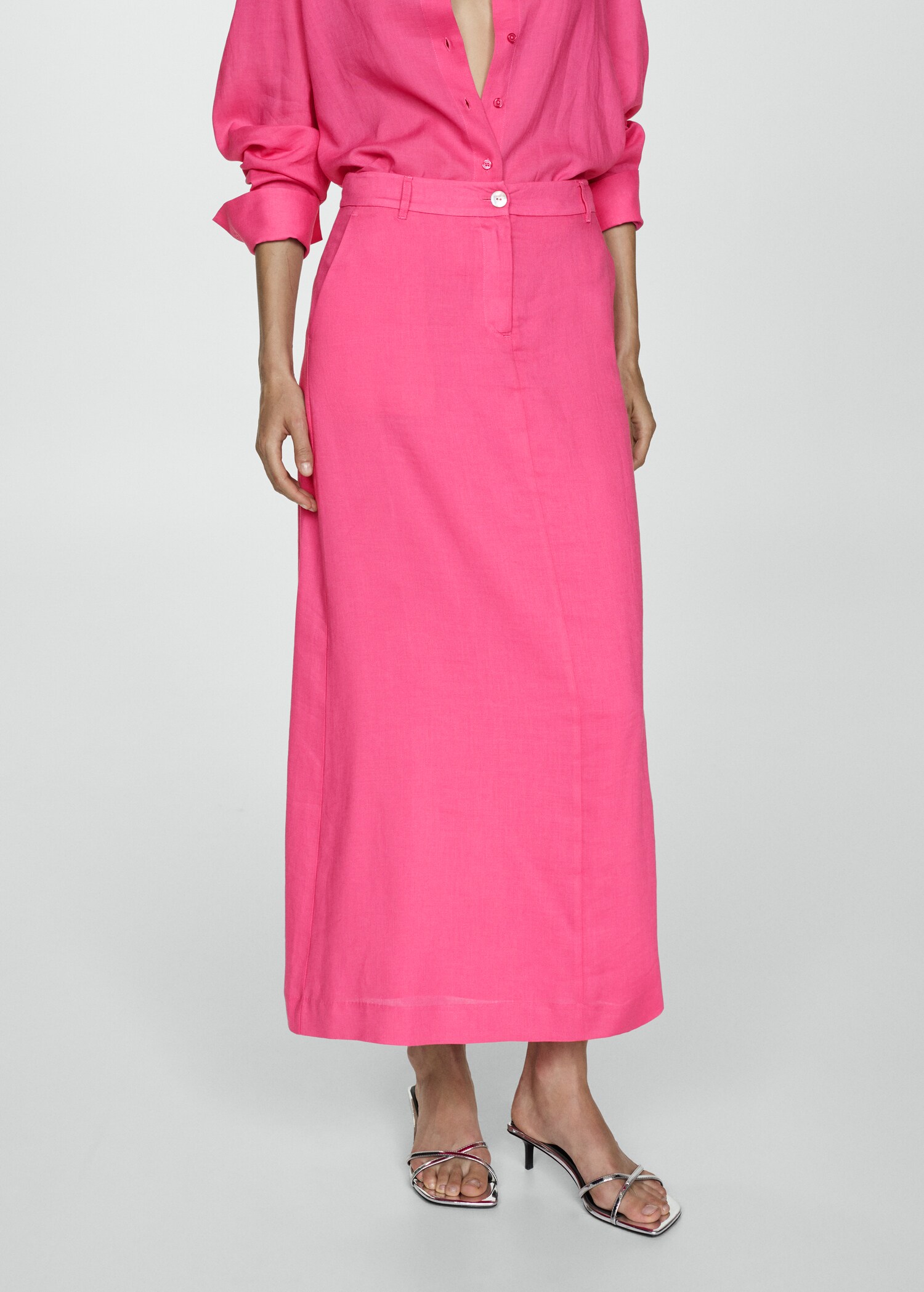 Long lyocell skirt - Medium plane