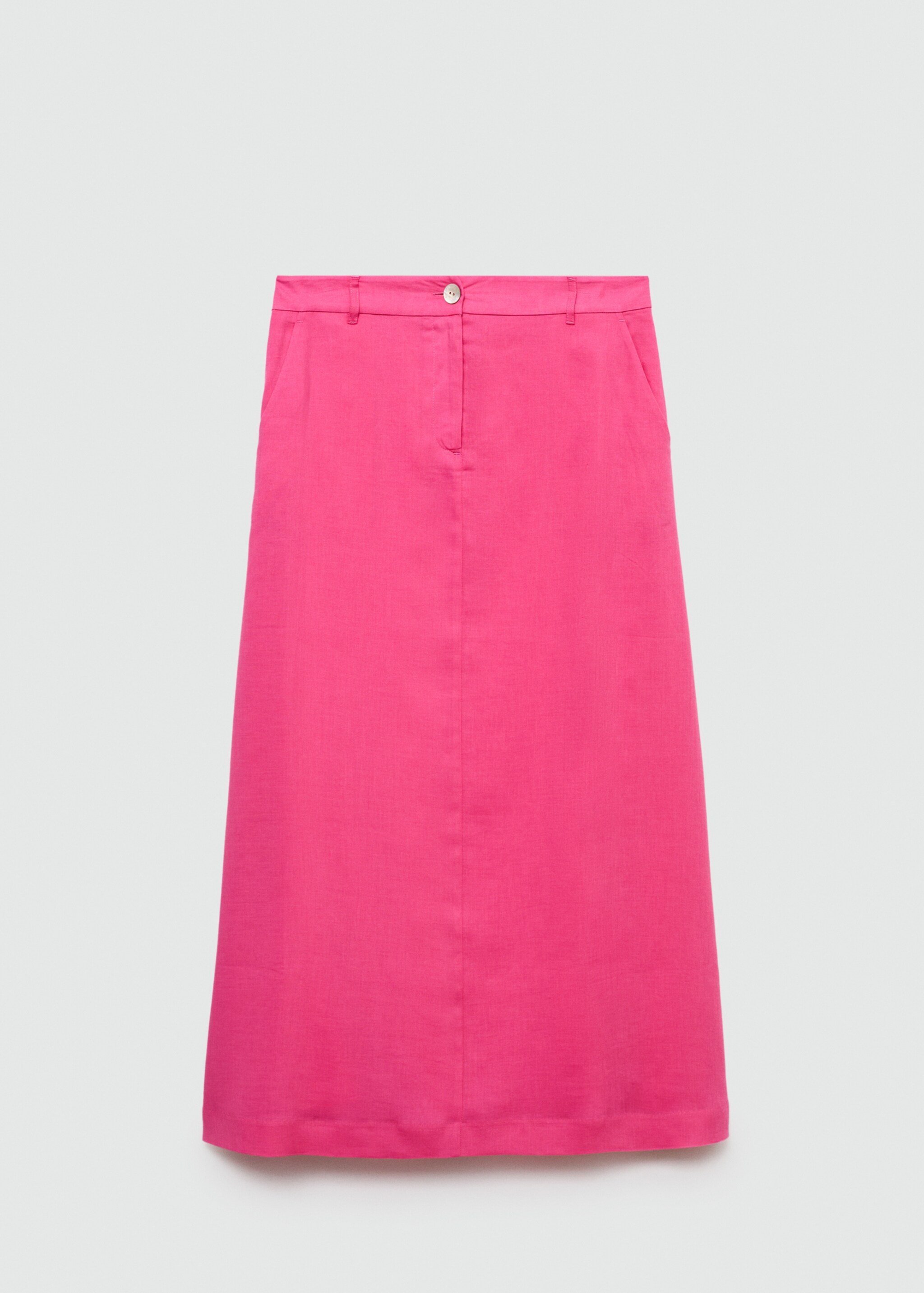 Long lyocell skirt - Article without model, Pink. Ref: 77060331-00.