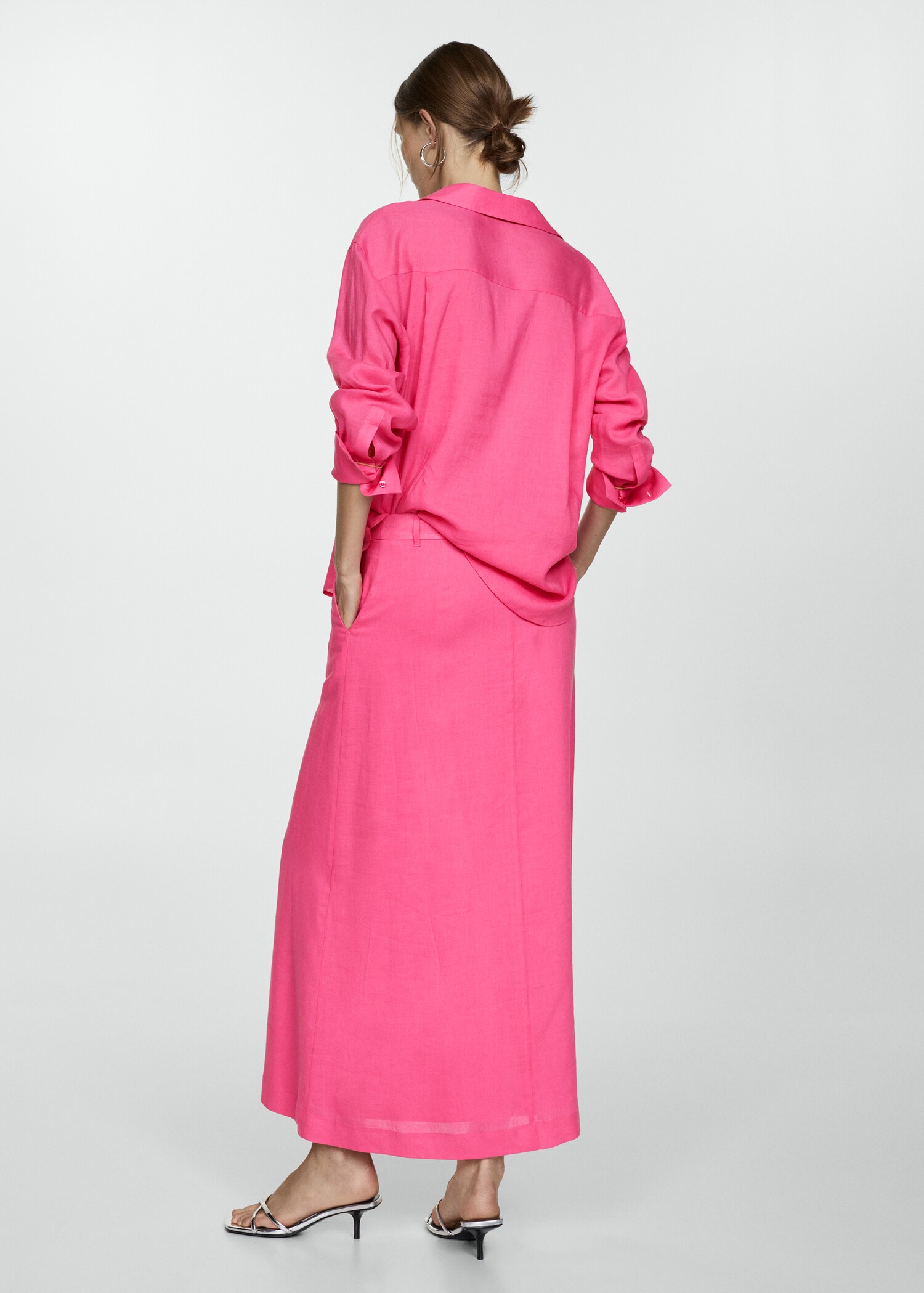 Long lyocell skirt - Reverse of the article