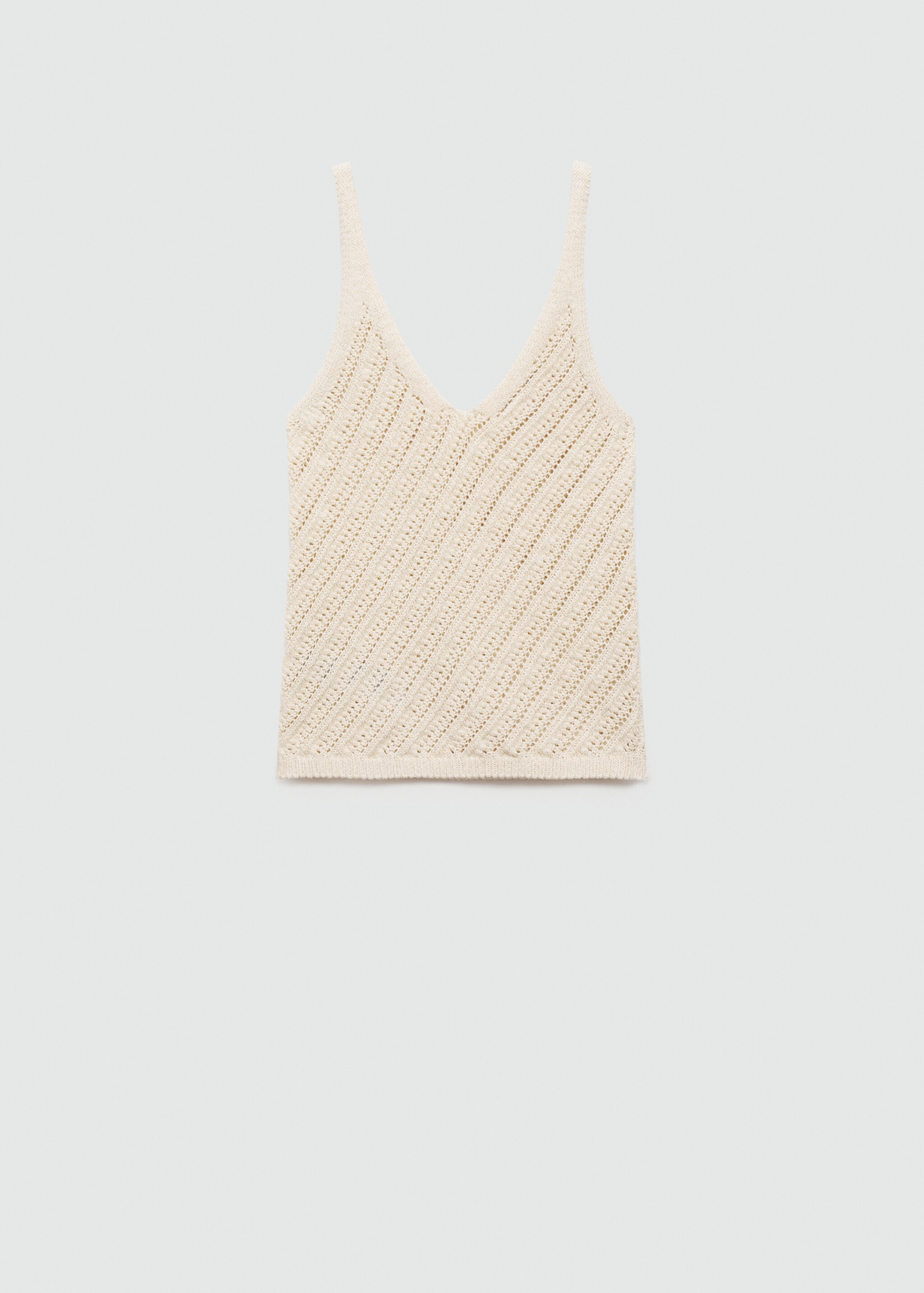 Top din tricot croșetat - Articol fără model