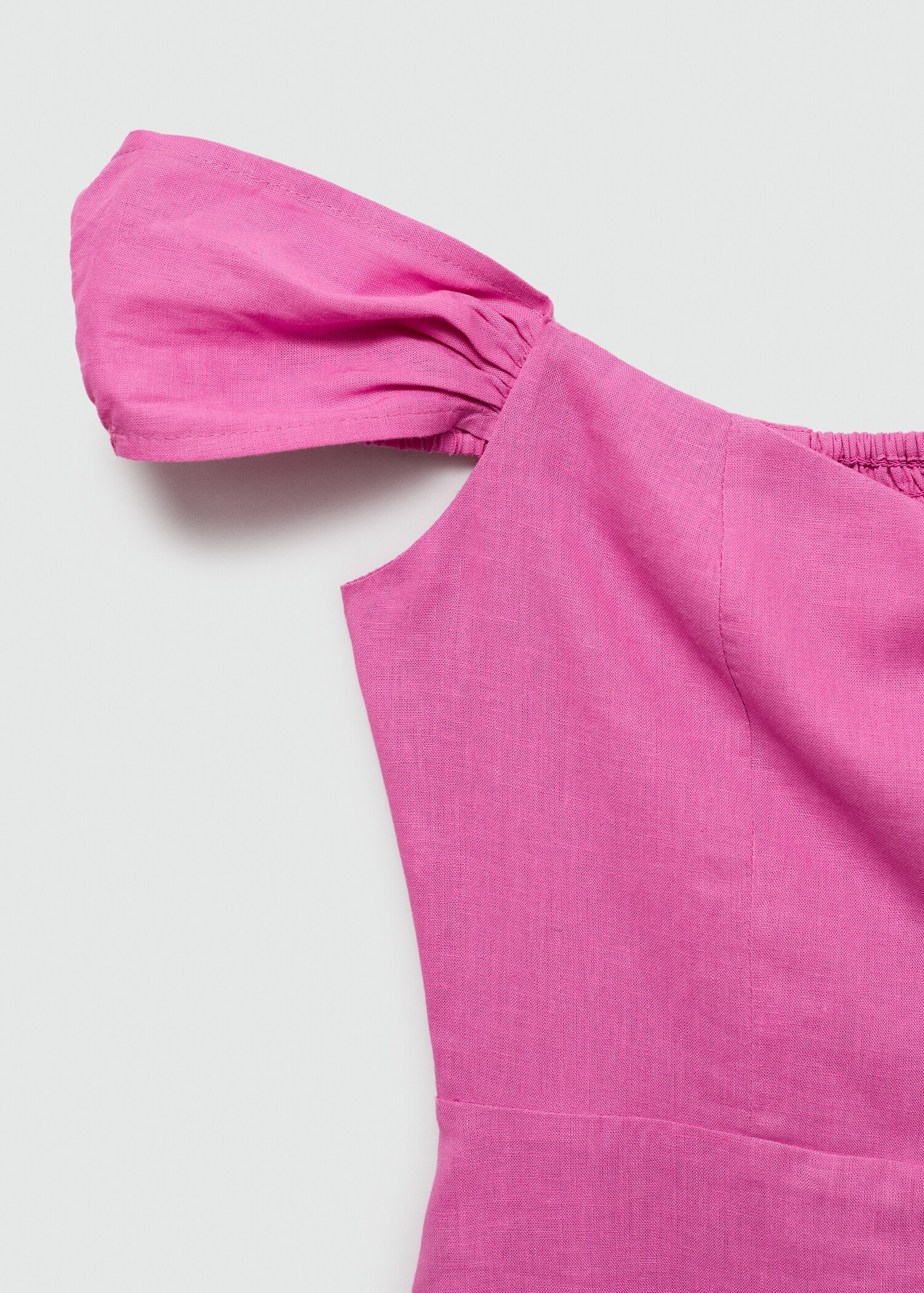 Boat-neck linen dress - Details of the article 8