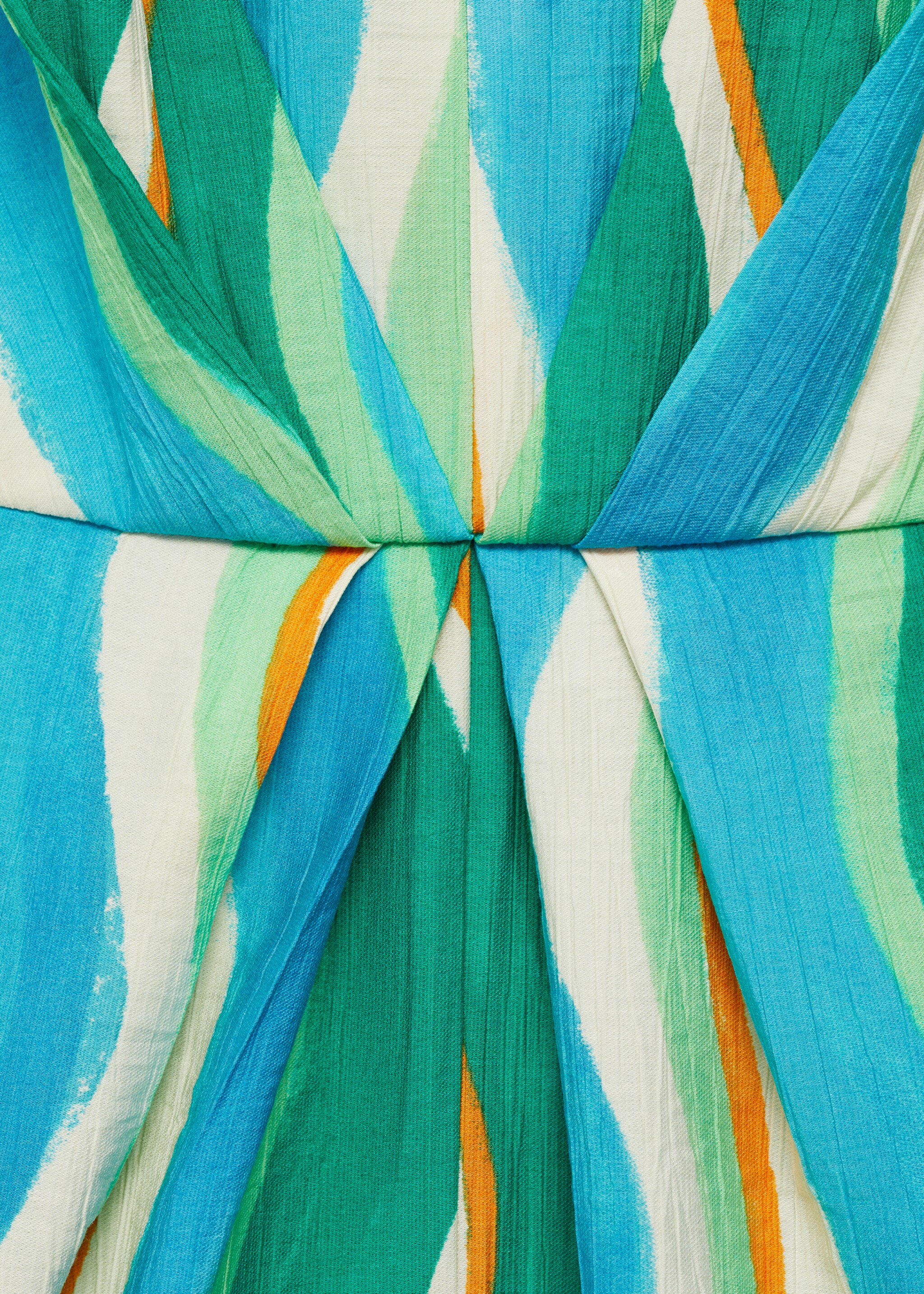 Bedrukte gedrapeerde jumpsuit met splitten - Detail van het artikel 8
