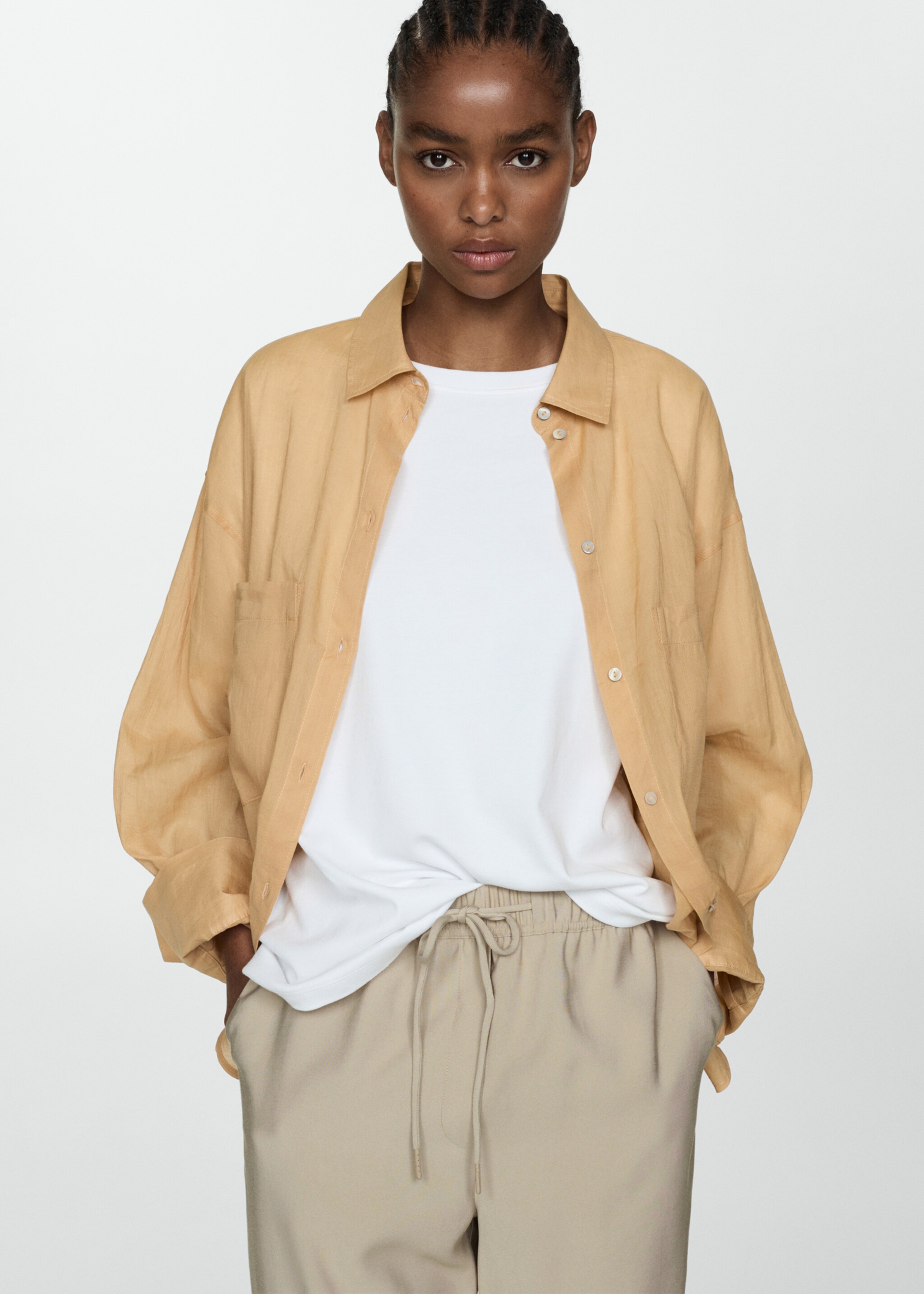 Drawstring jogger trousers - Details of the article 1