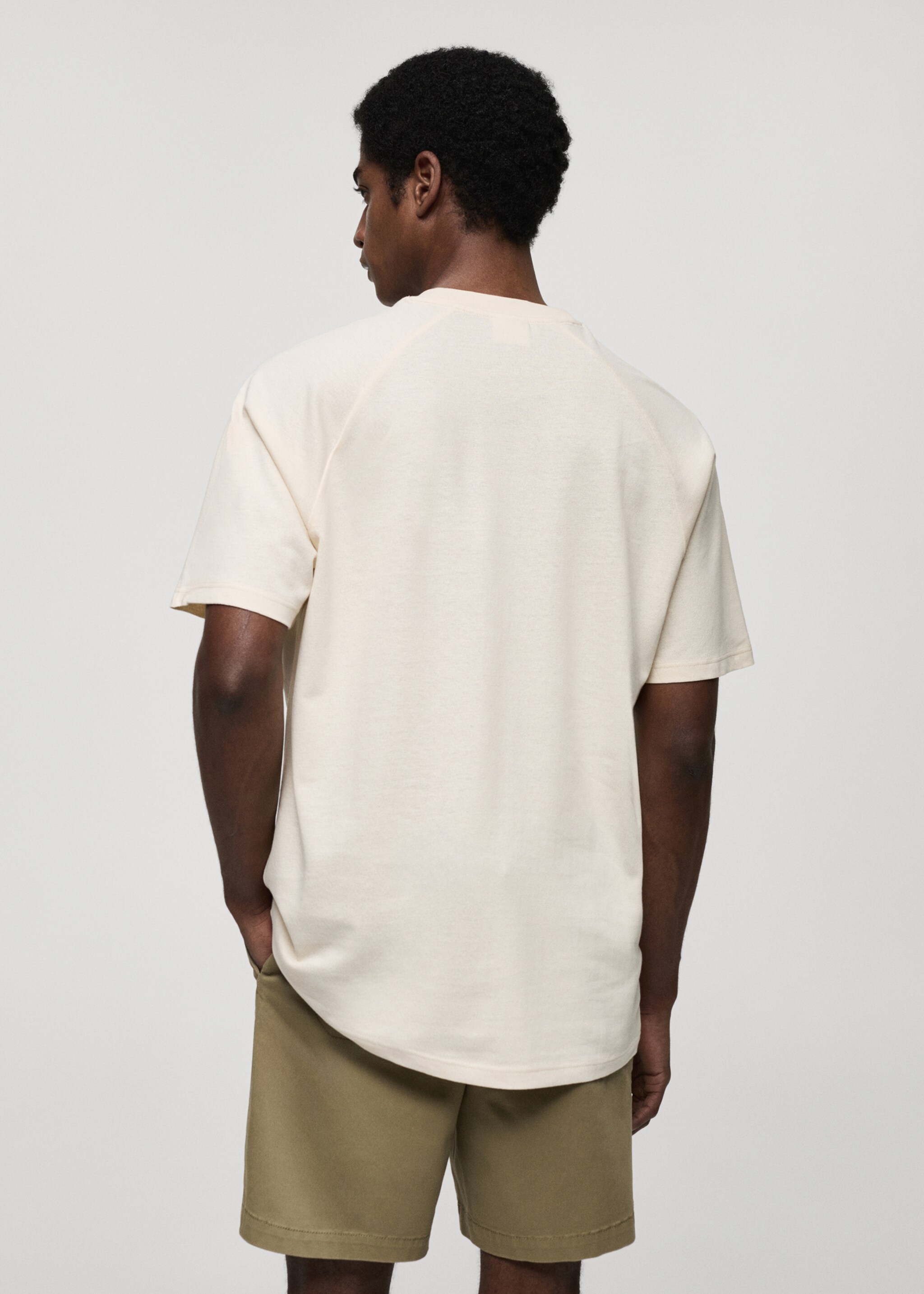 Katoenen relaxed-fit T-shirt - Achterkant van het artikel