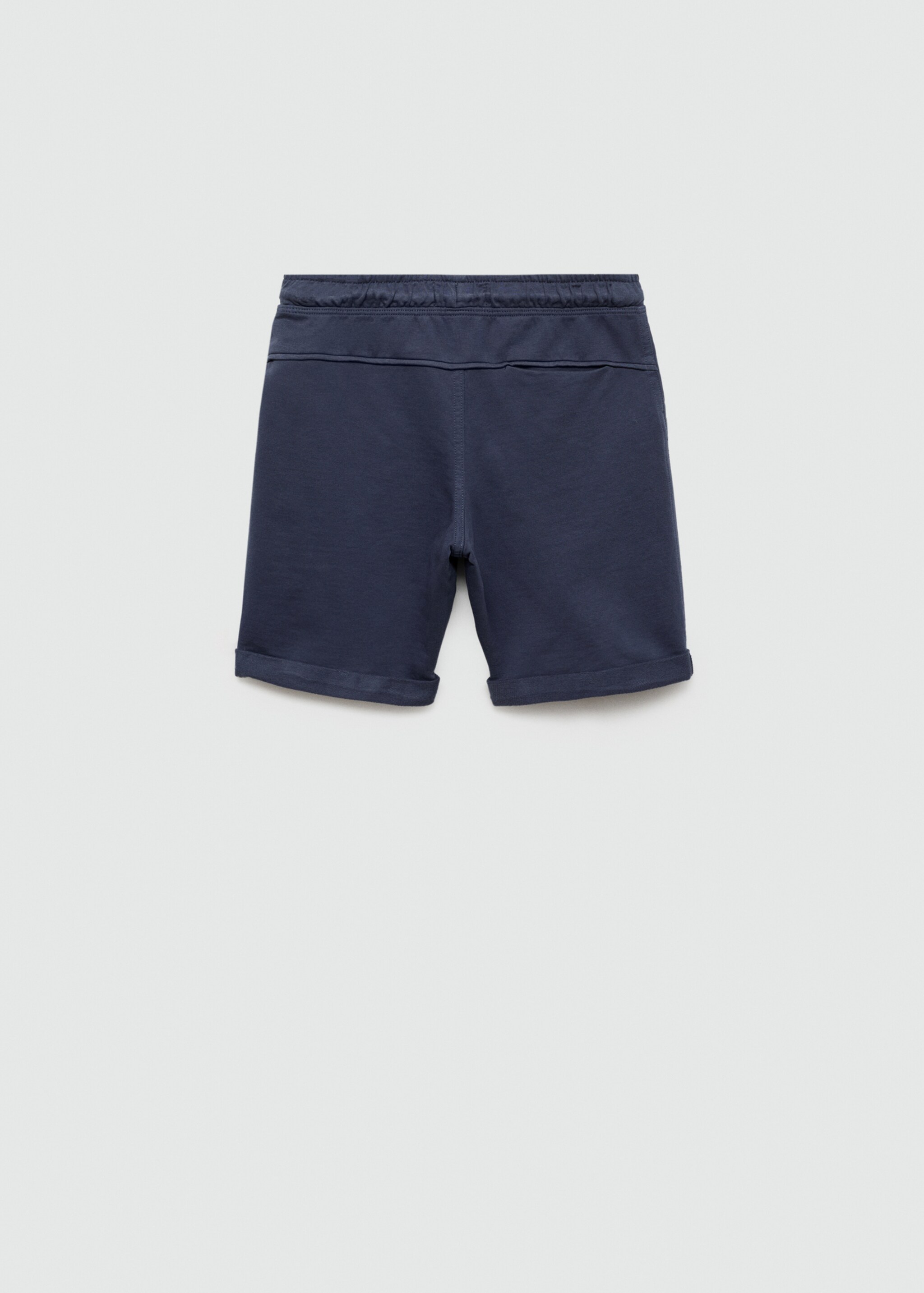 Elastic waist cotton Bermuda shorts - Reverse of the article