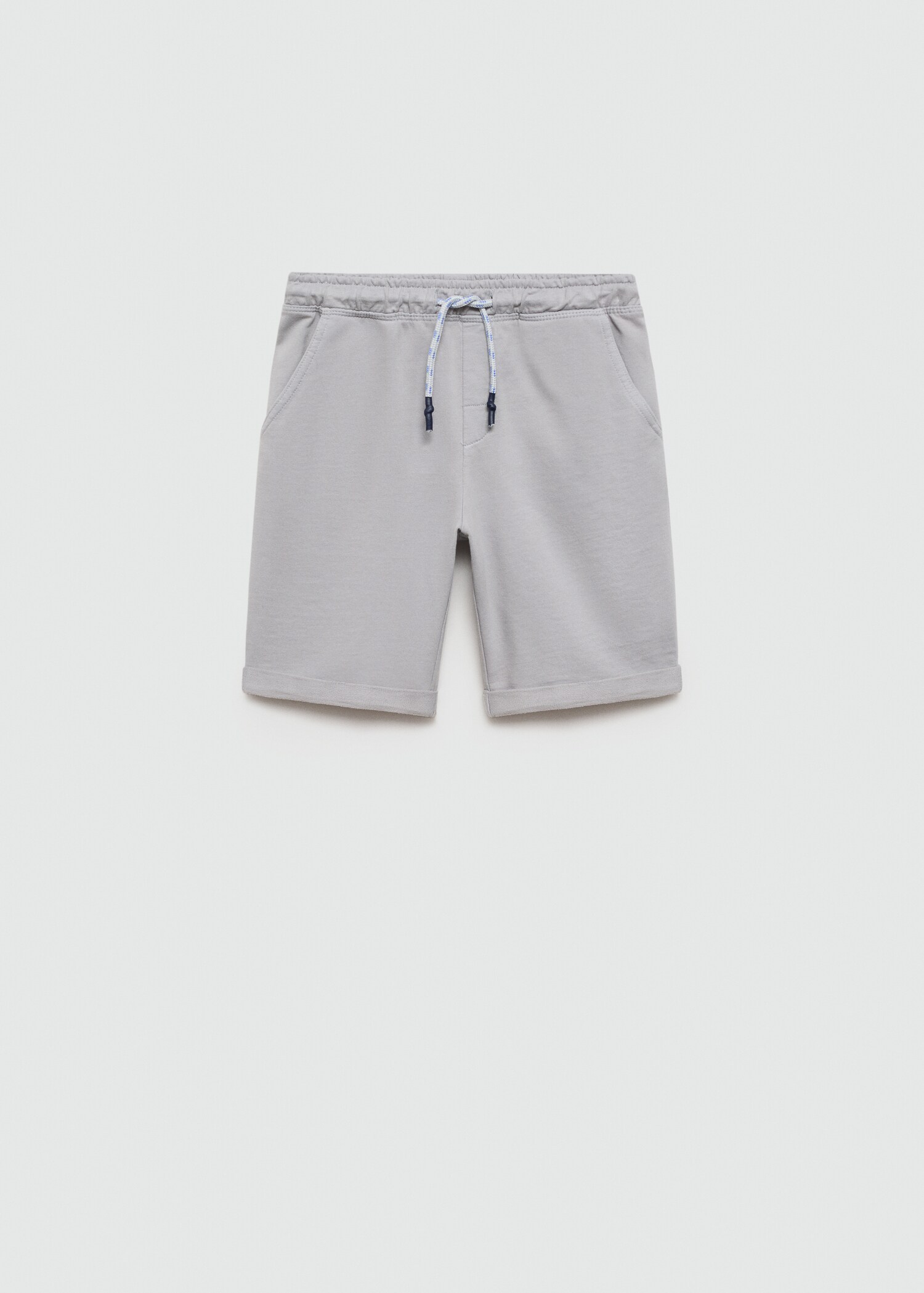 Elastic waist cotton Bermuda shorts - Article without model
