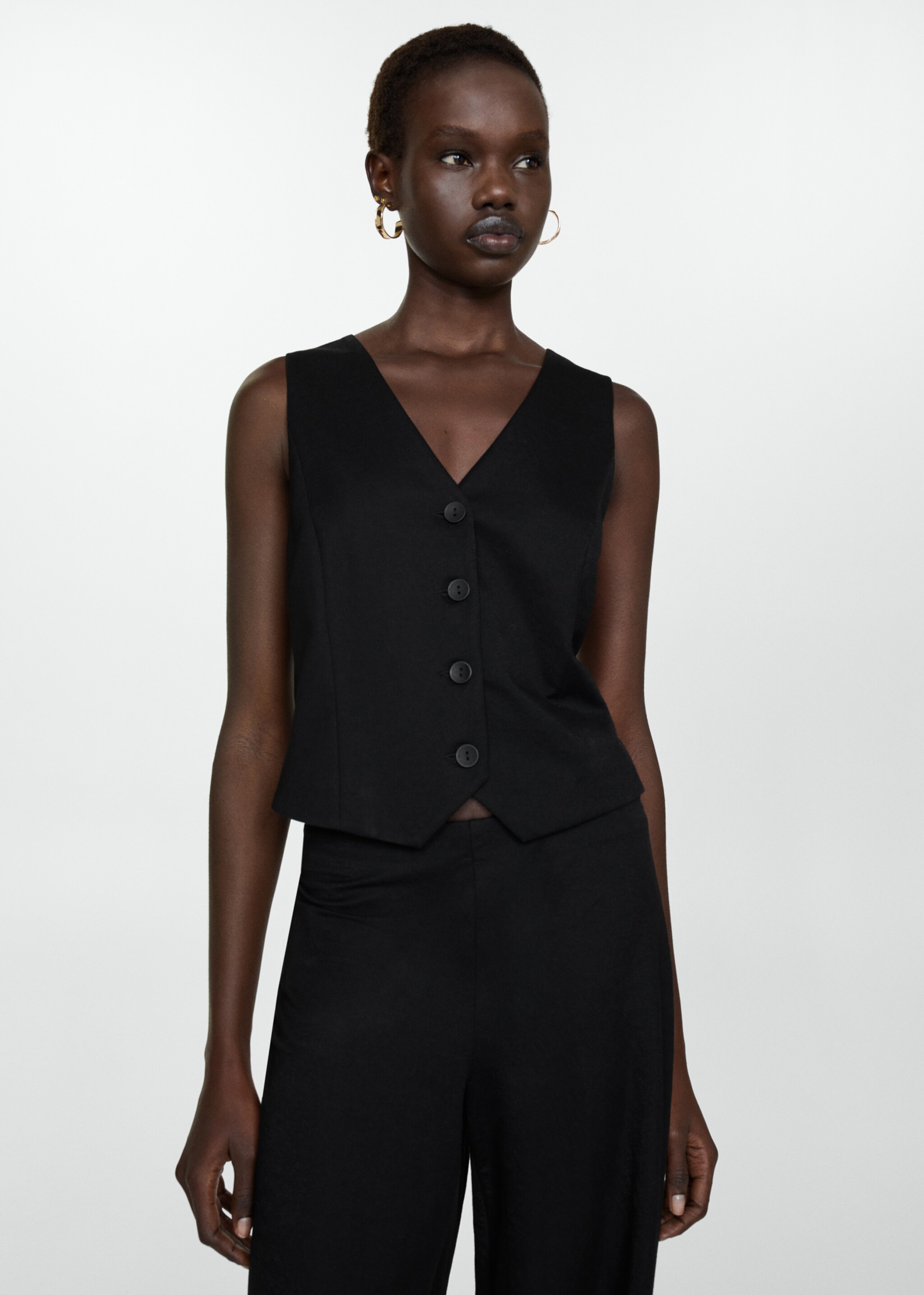 Gilet met knopen - Middenvlak