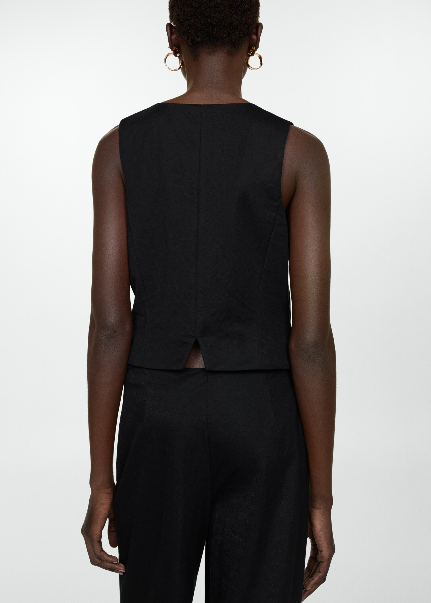 Gilet with buttons - Reverse of the article