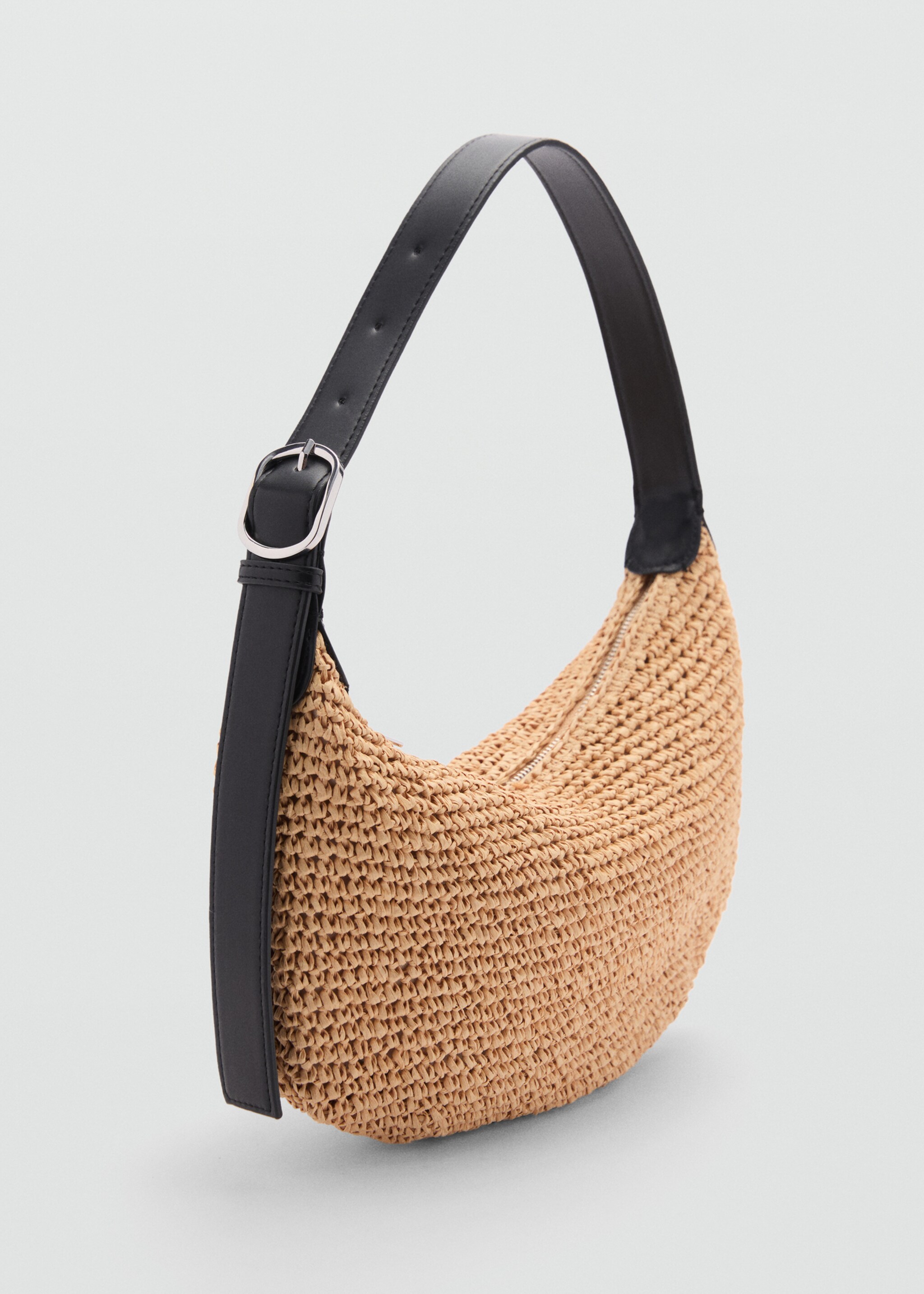 Natural fibre shoulder bag - Medium plane