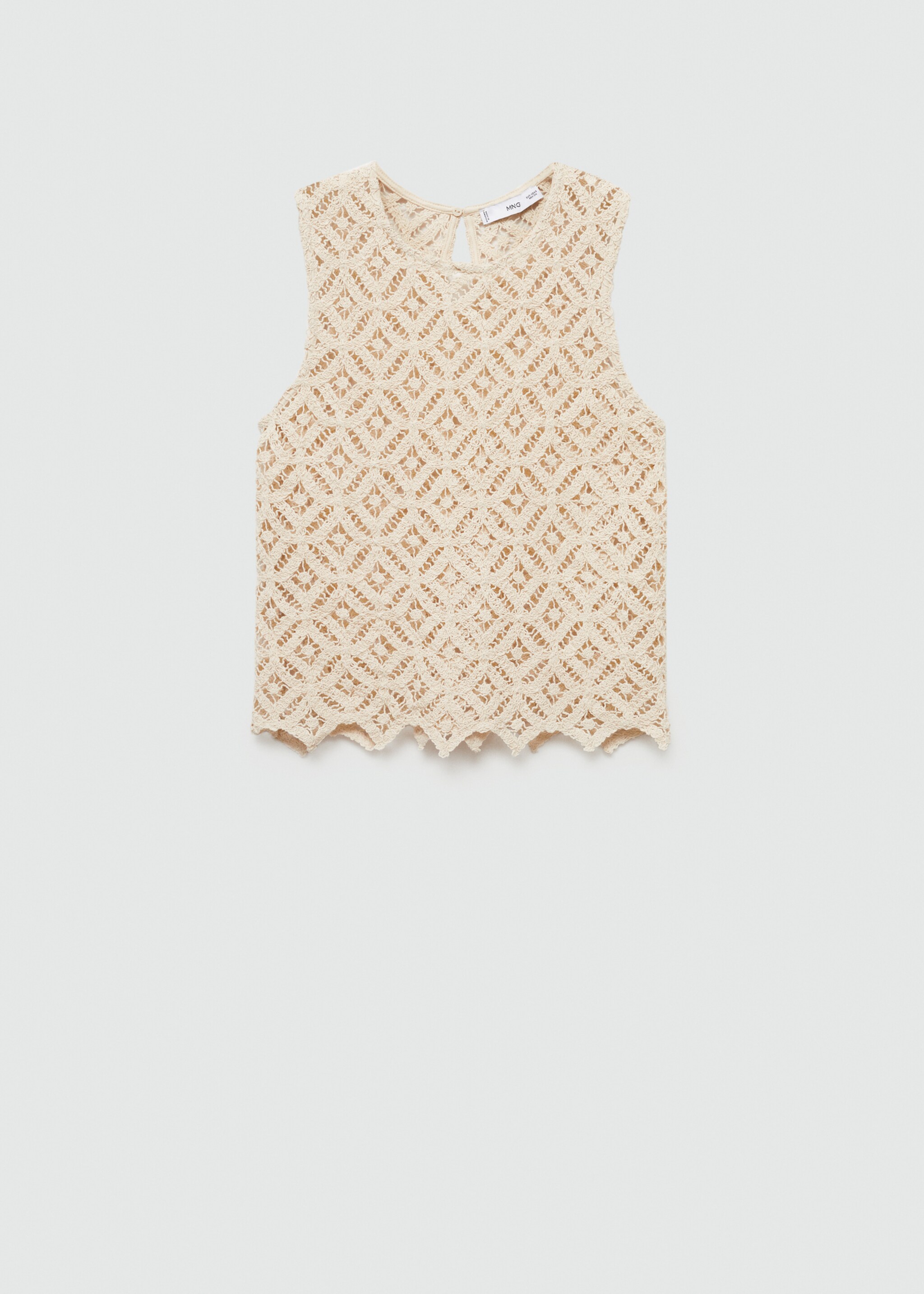 Crochet sleeveless top - Article without model