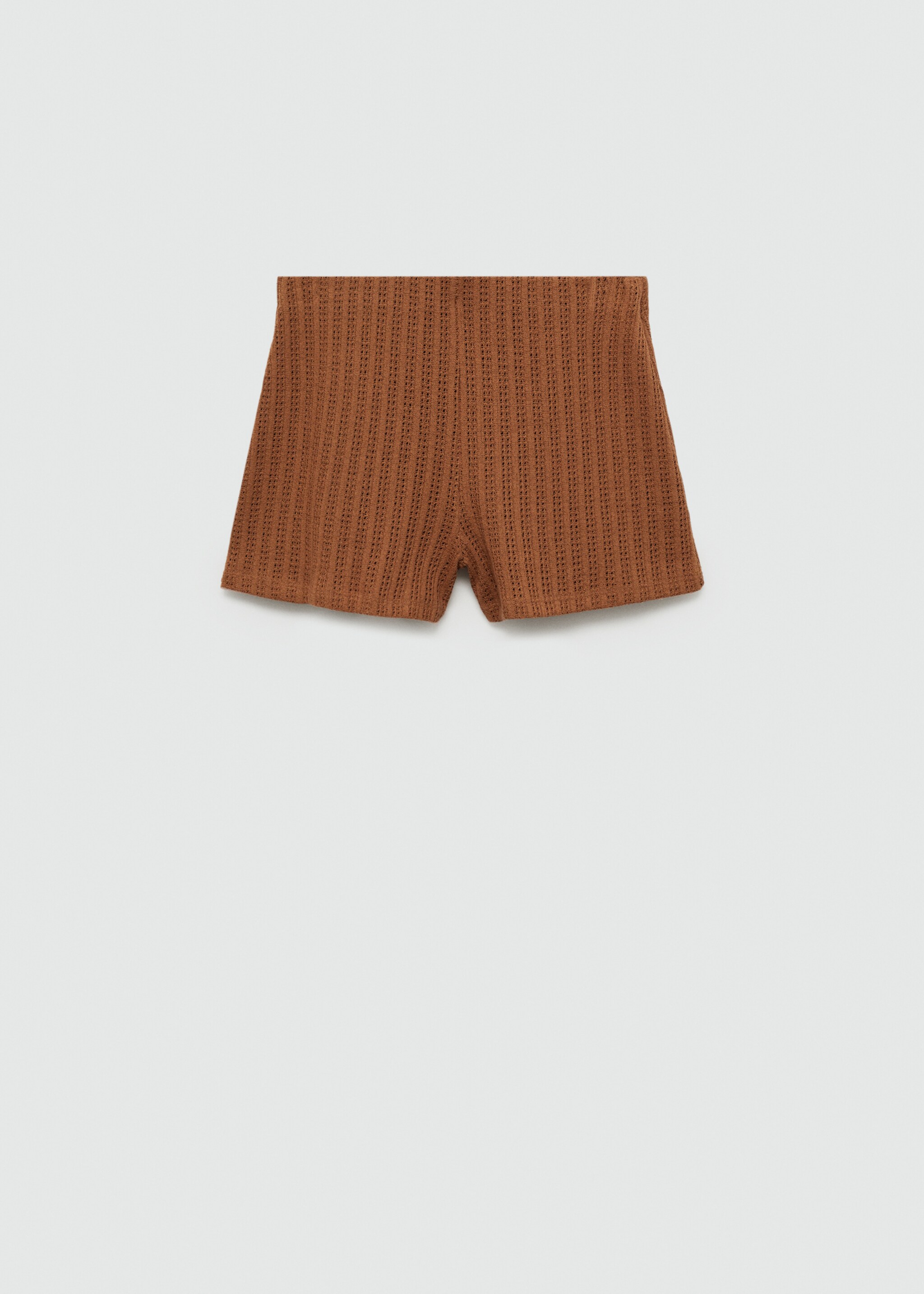 Straight-fit knitted shorts - Article without model