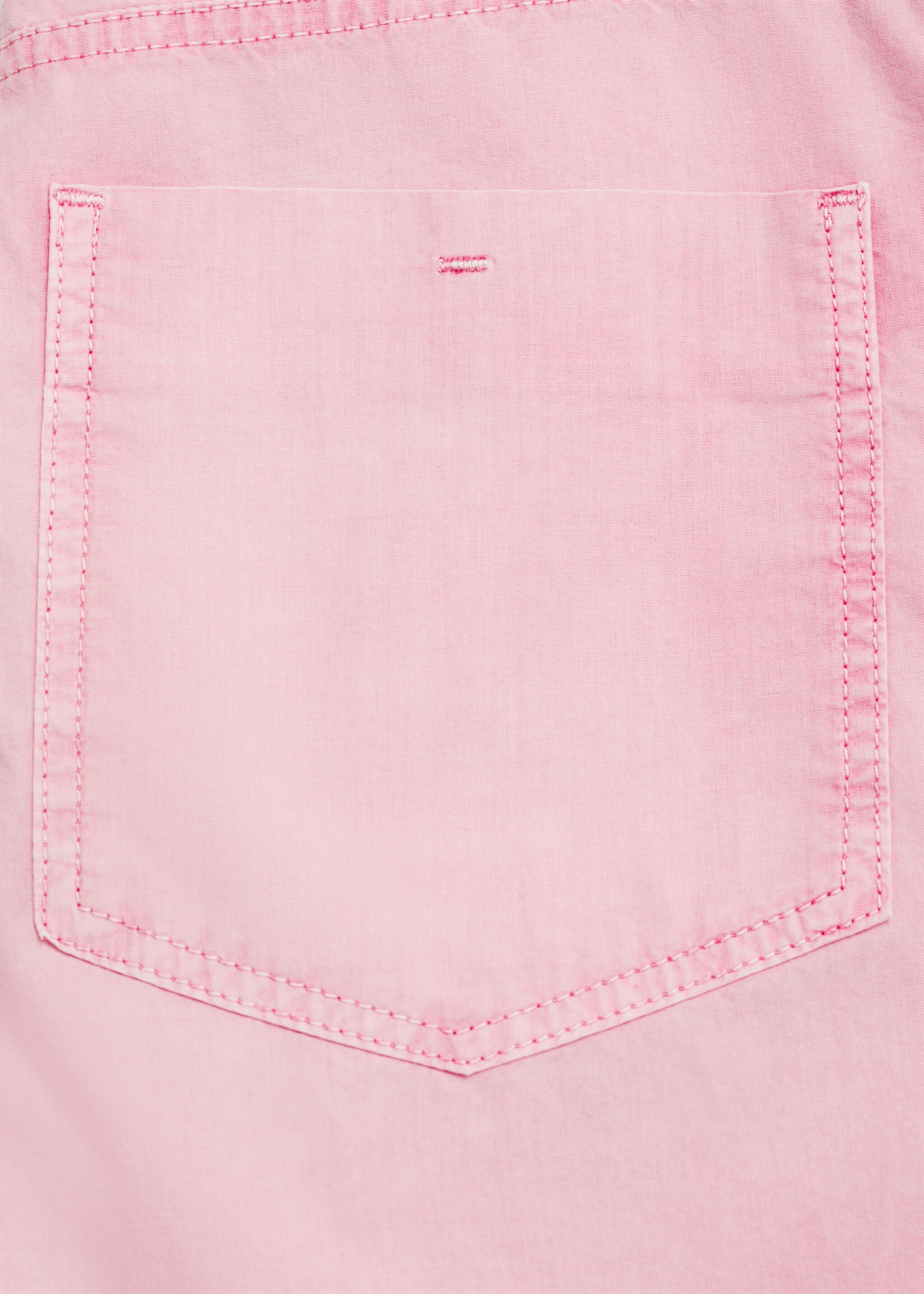 Straight-fit denim shorts - Details of the article 0
