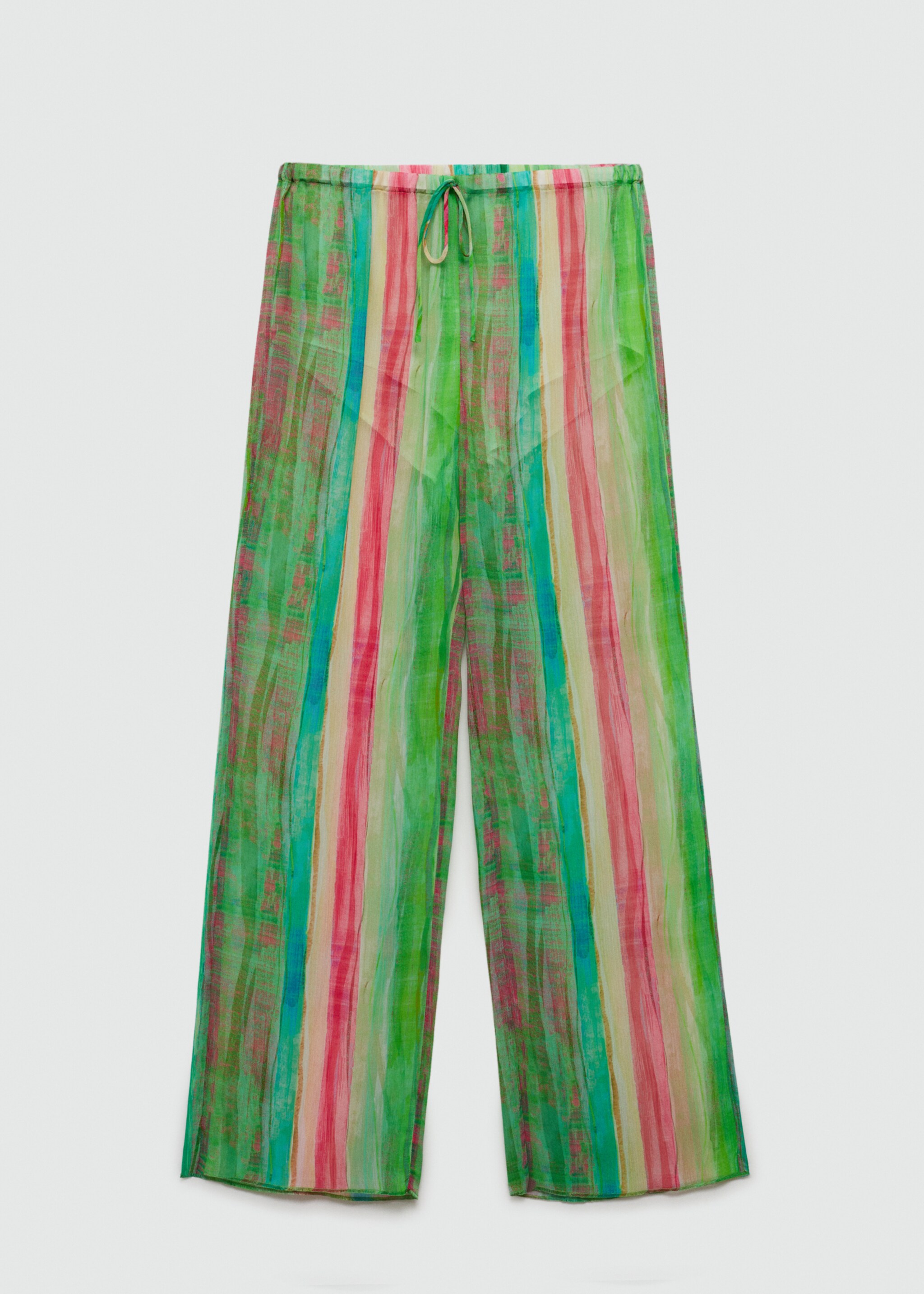 Pantalon imprimé semi-transparent - Article sans modèle