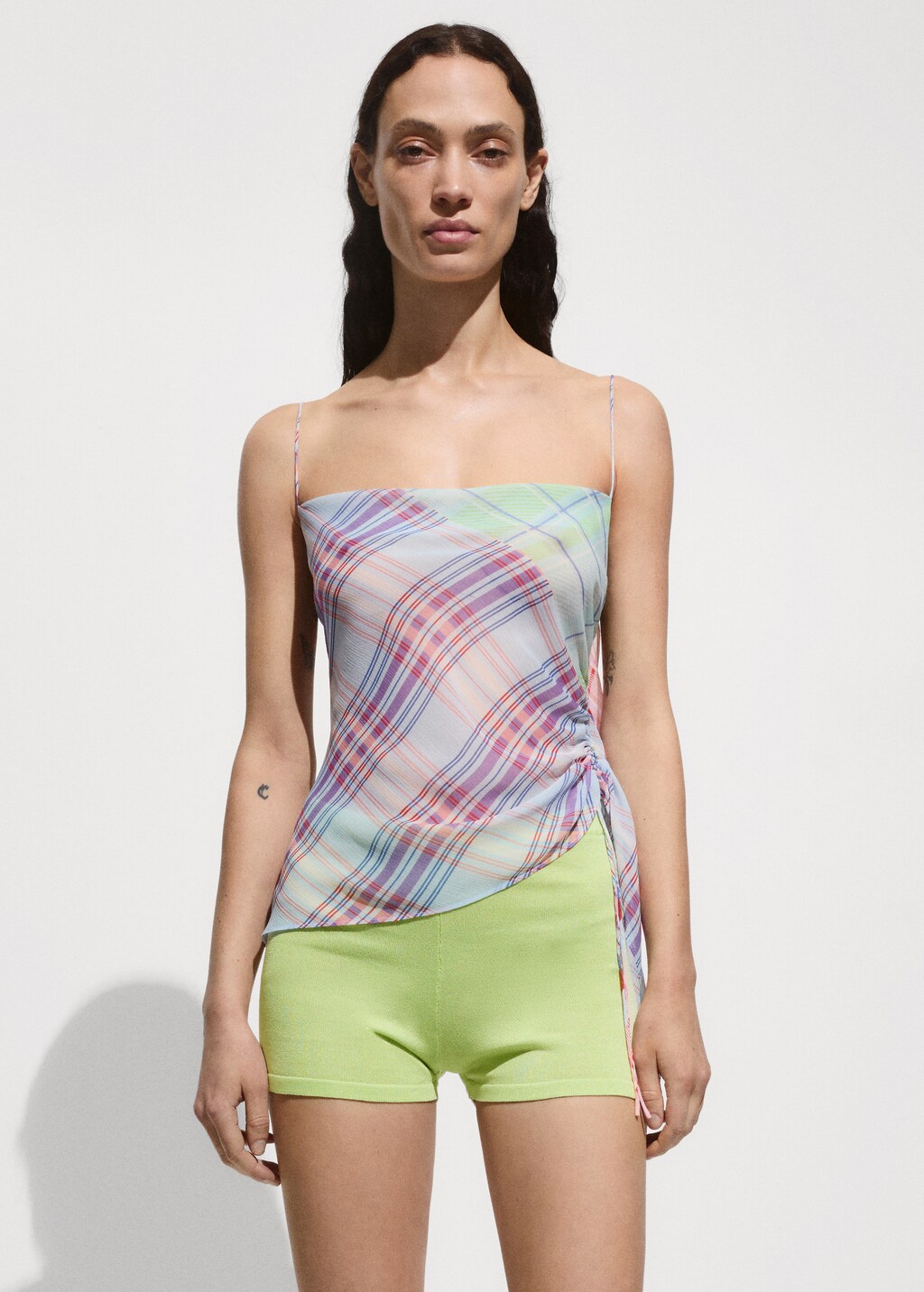 Skinny knitted shorts - Women | MANGO OUTLET USA