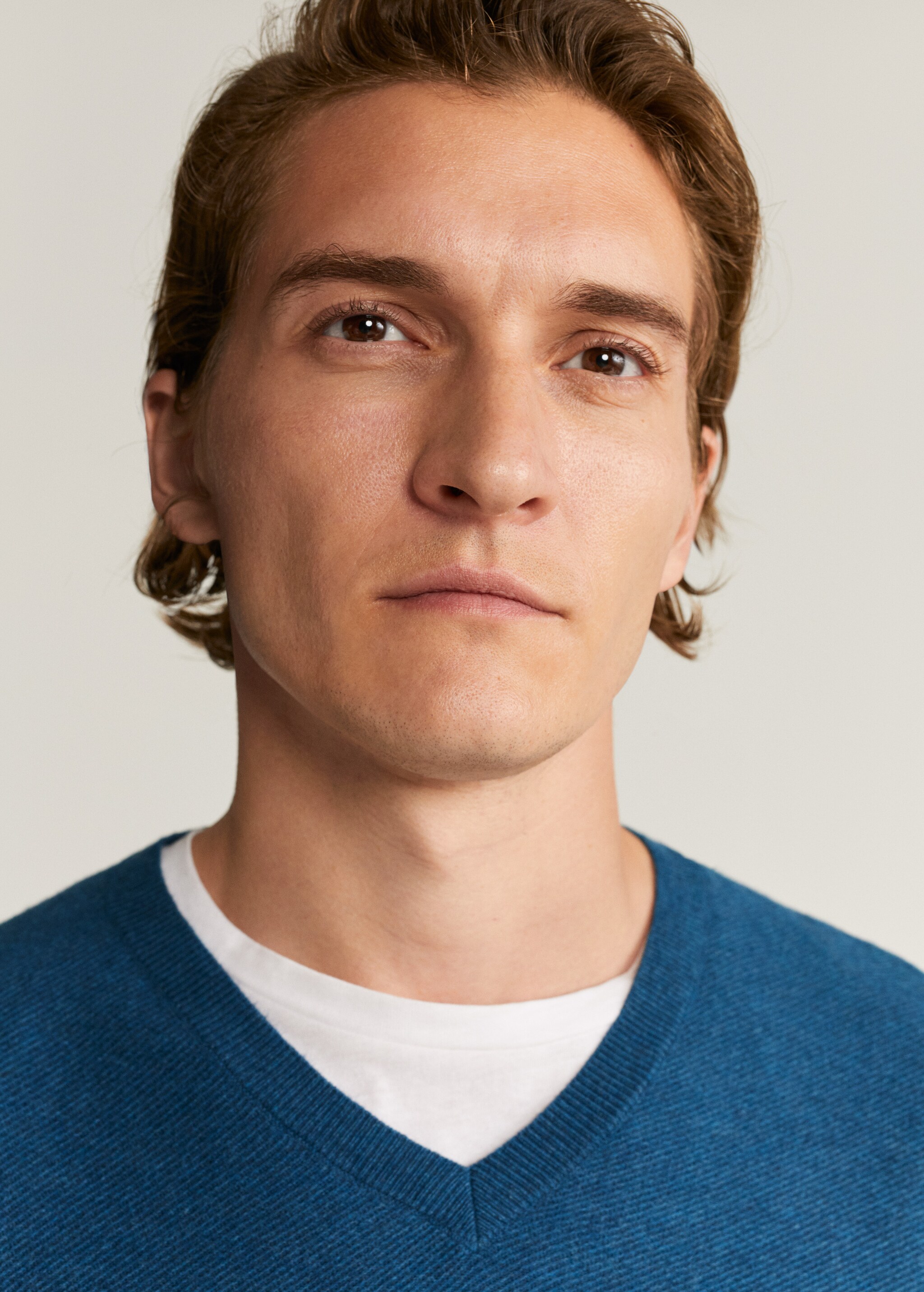 Textured cotton cashmere-blend sweater - Medium plane