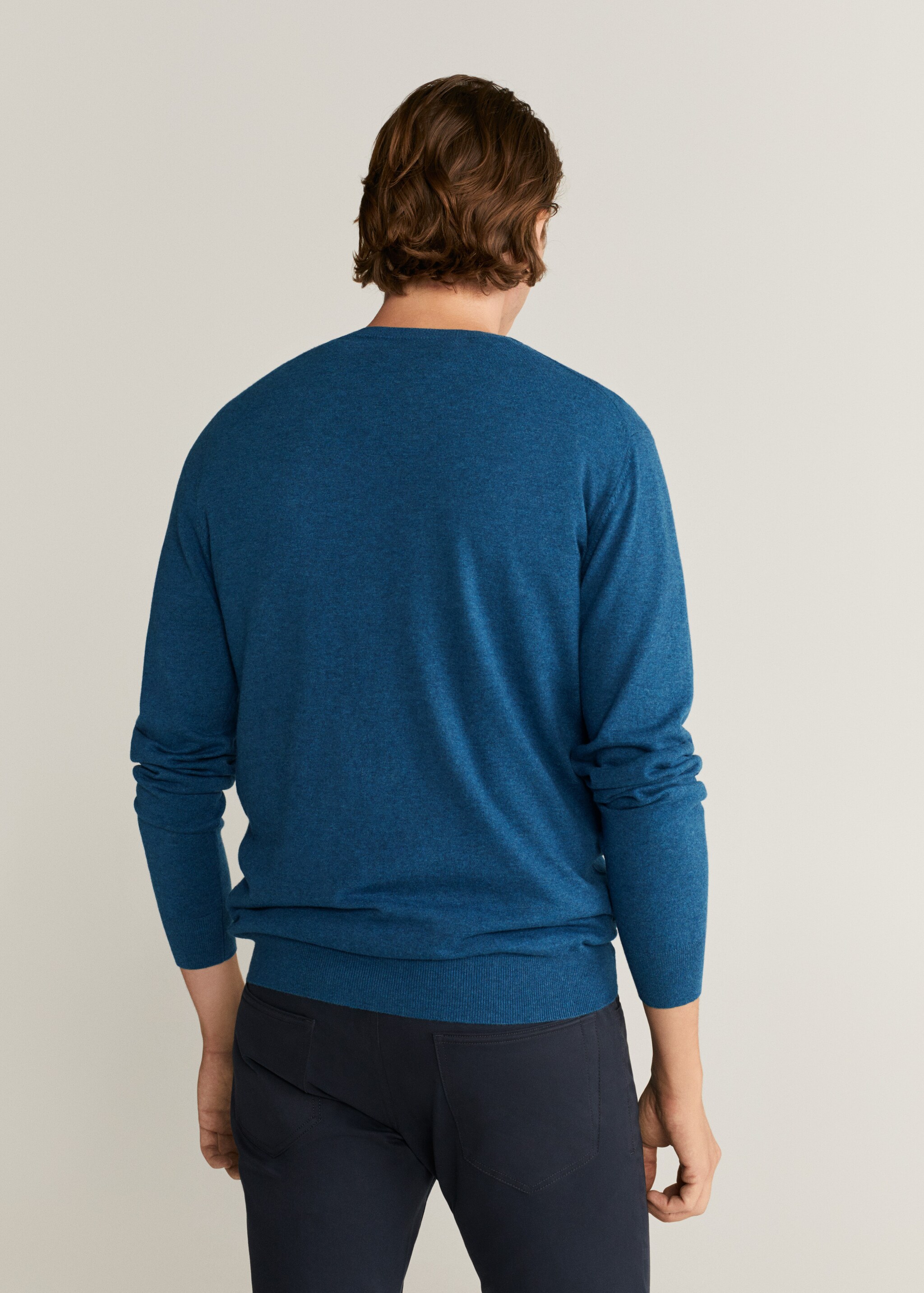 Textured cotton cashmere-blend sweater - Reverse of the article