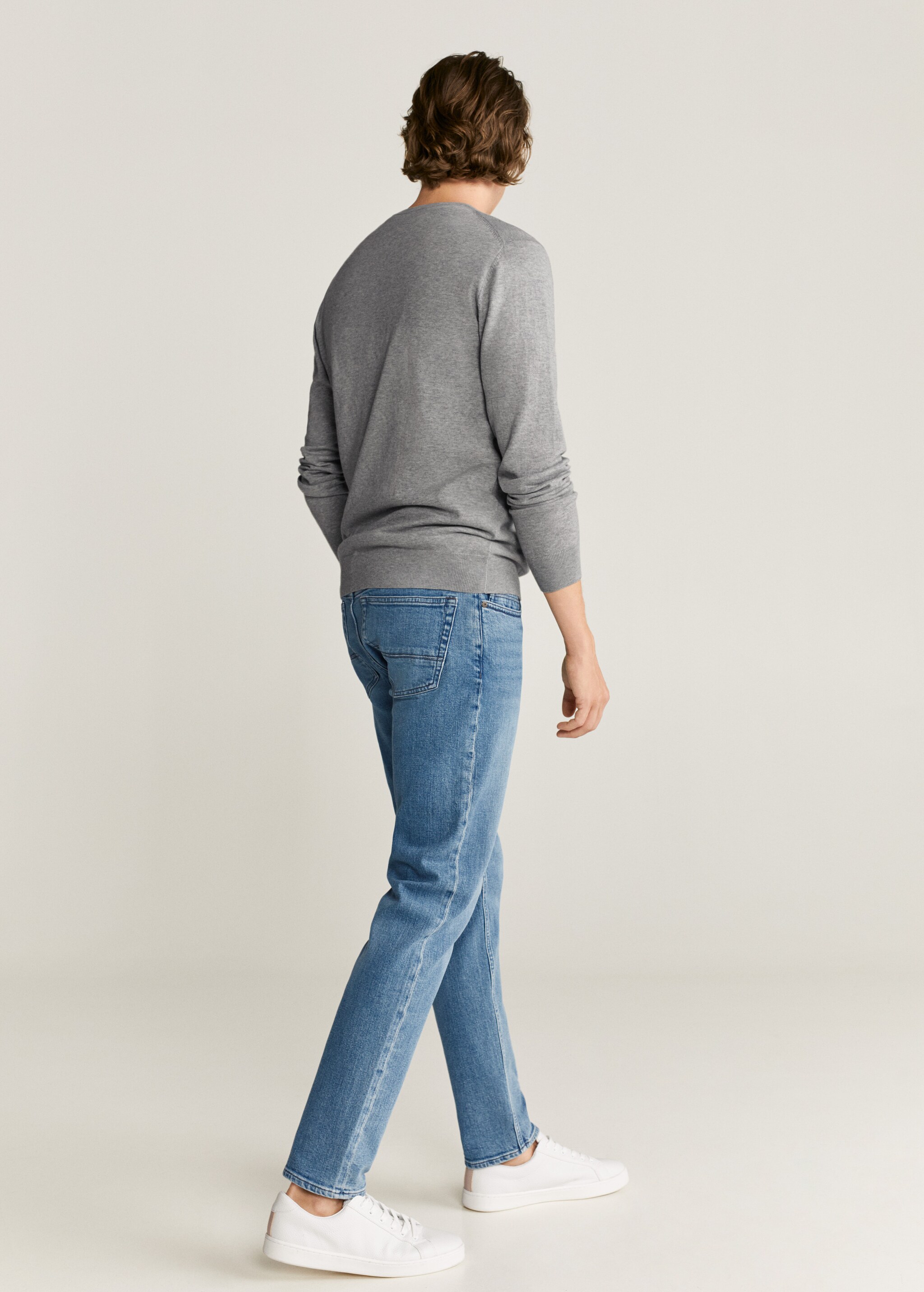 Textured cotton cashmere-blend sweater - Reverse of the article