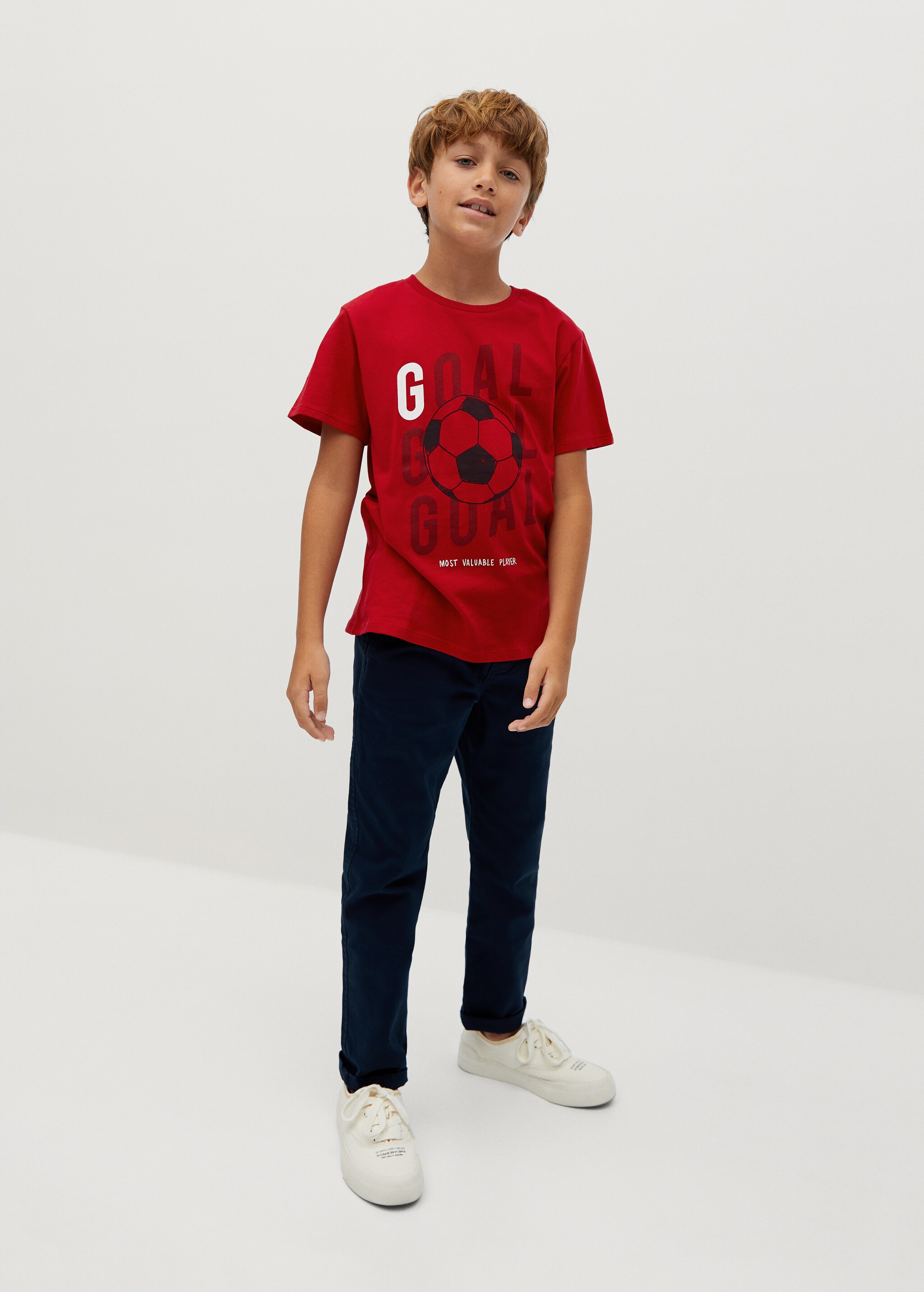 Bedrucktes T-Shirt aus Bio-Baumwolle - Mittlere Ansicht
