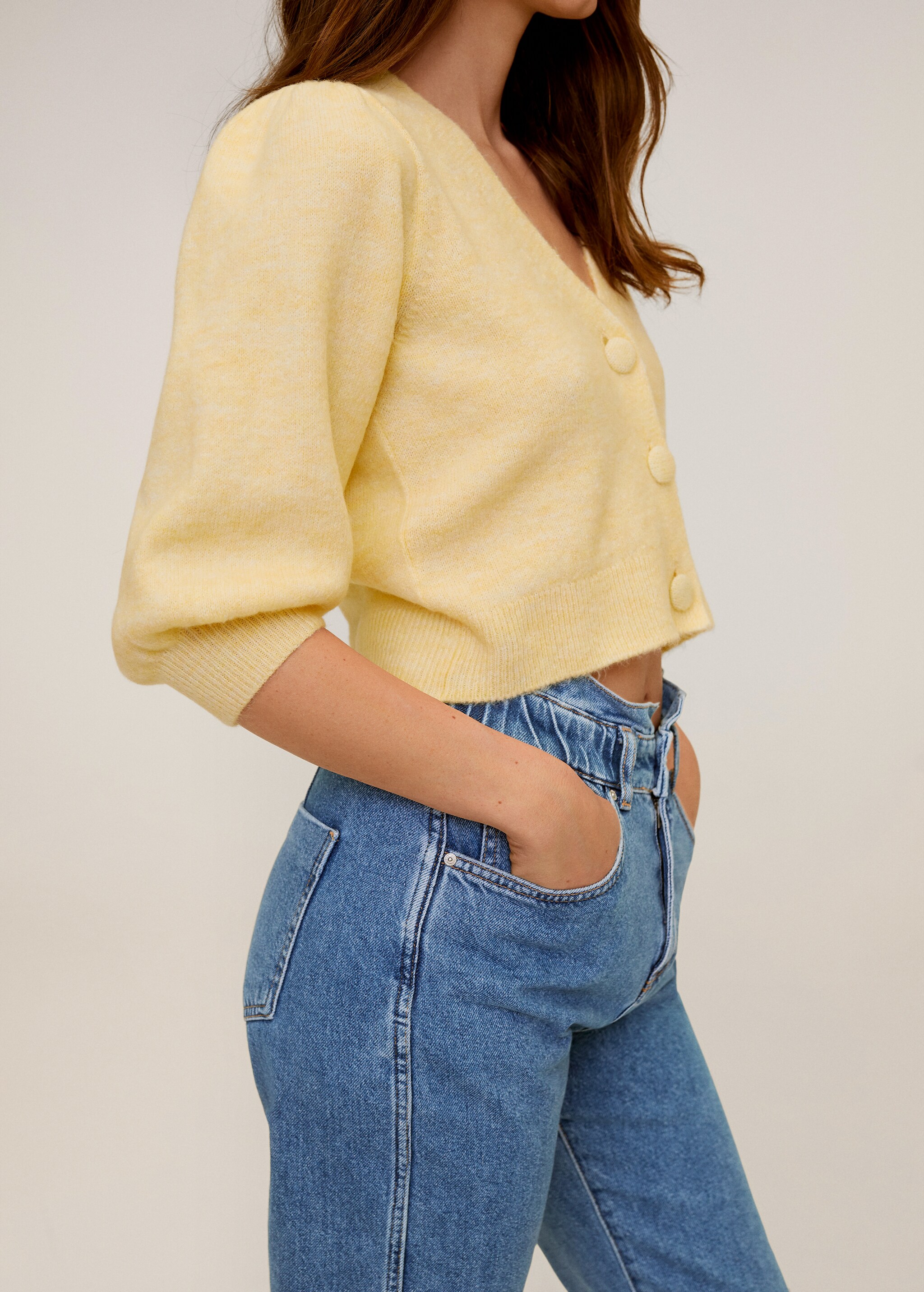 Waist straight Slouchy jeans - Details of the article 2