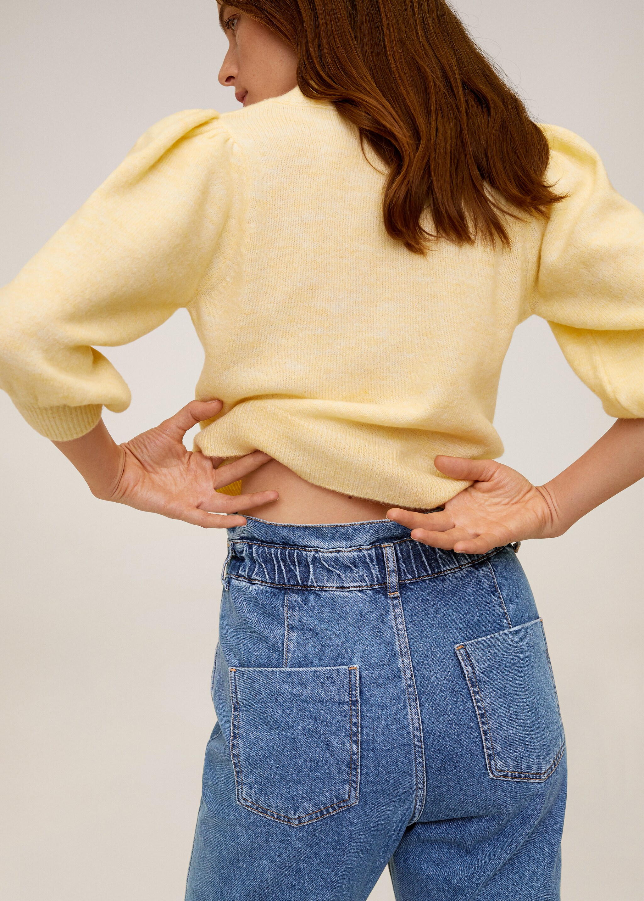 Waist straight Slouchy jeans - Details of the article 3