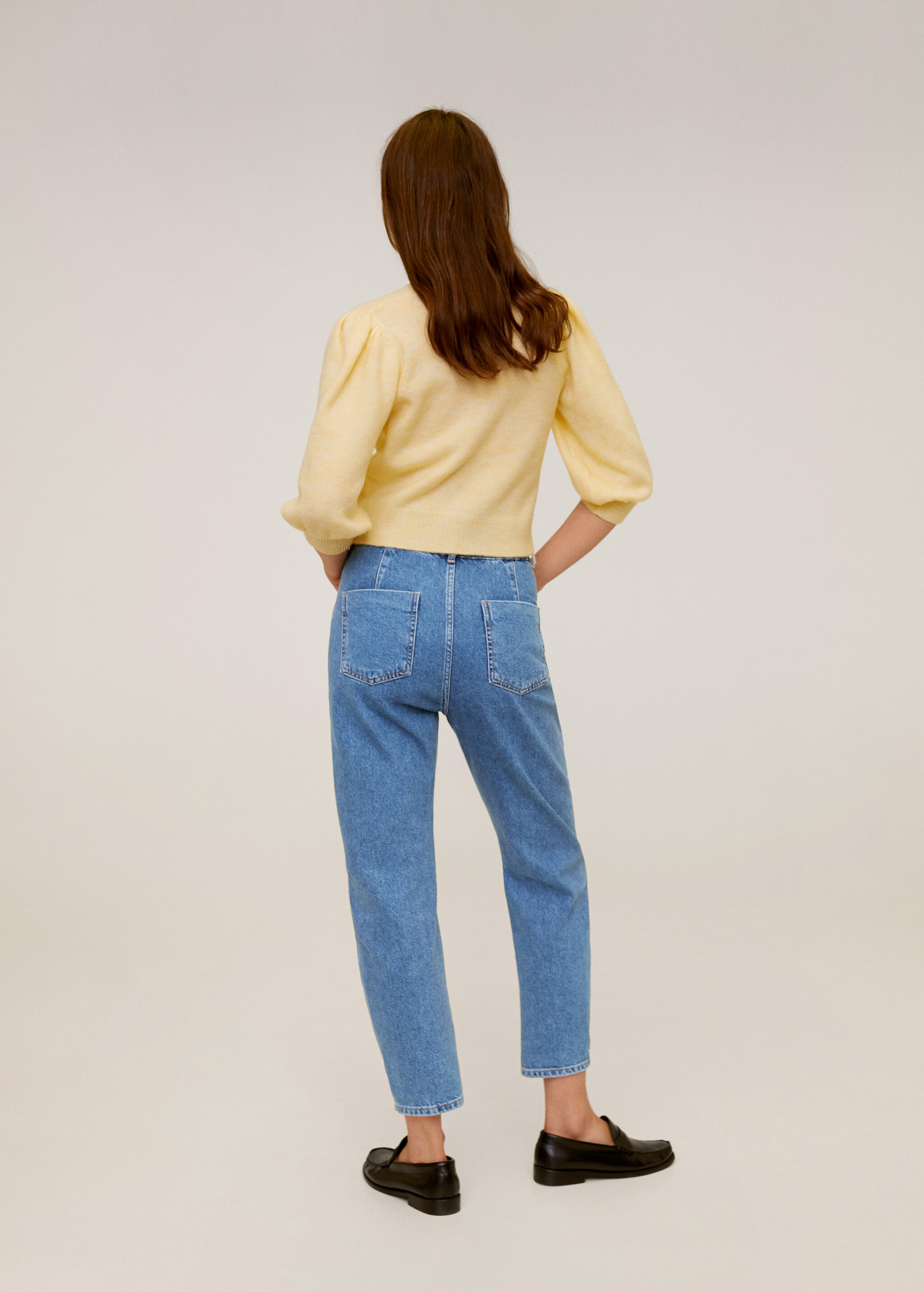 Waist straight Slouchy jeans - Reverse of the article
