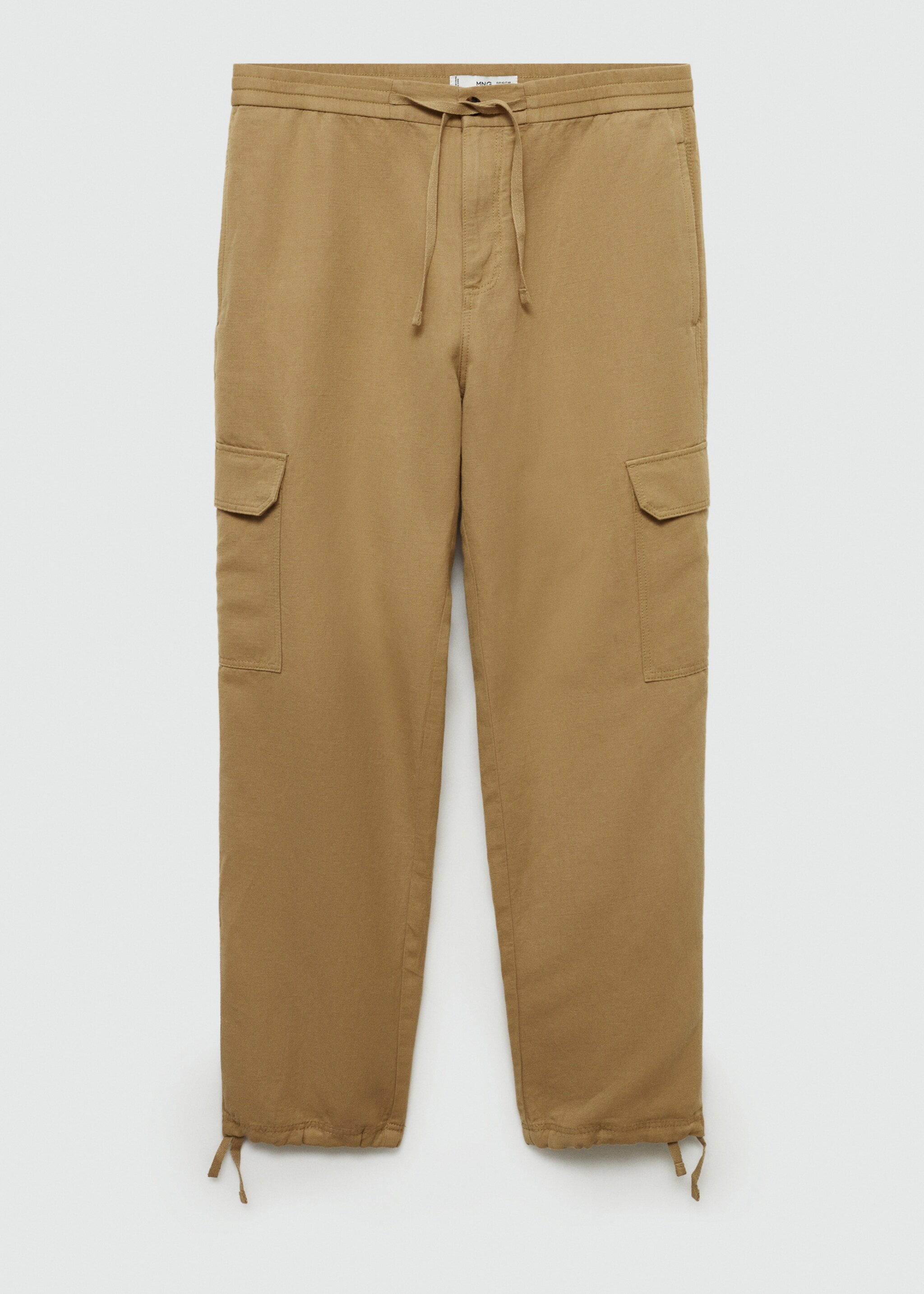 Cargohose aus Baumwolle mit Leinen - Artikel ohne Model