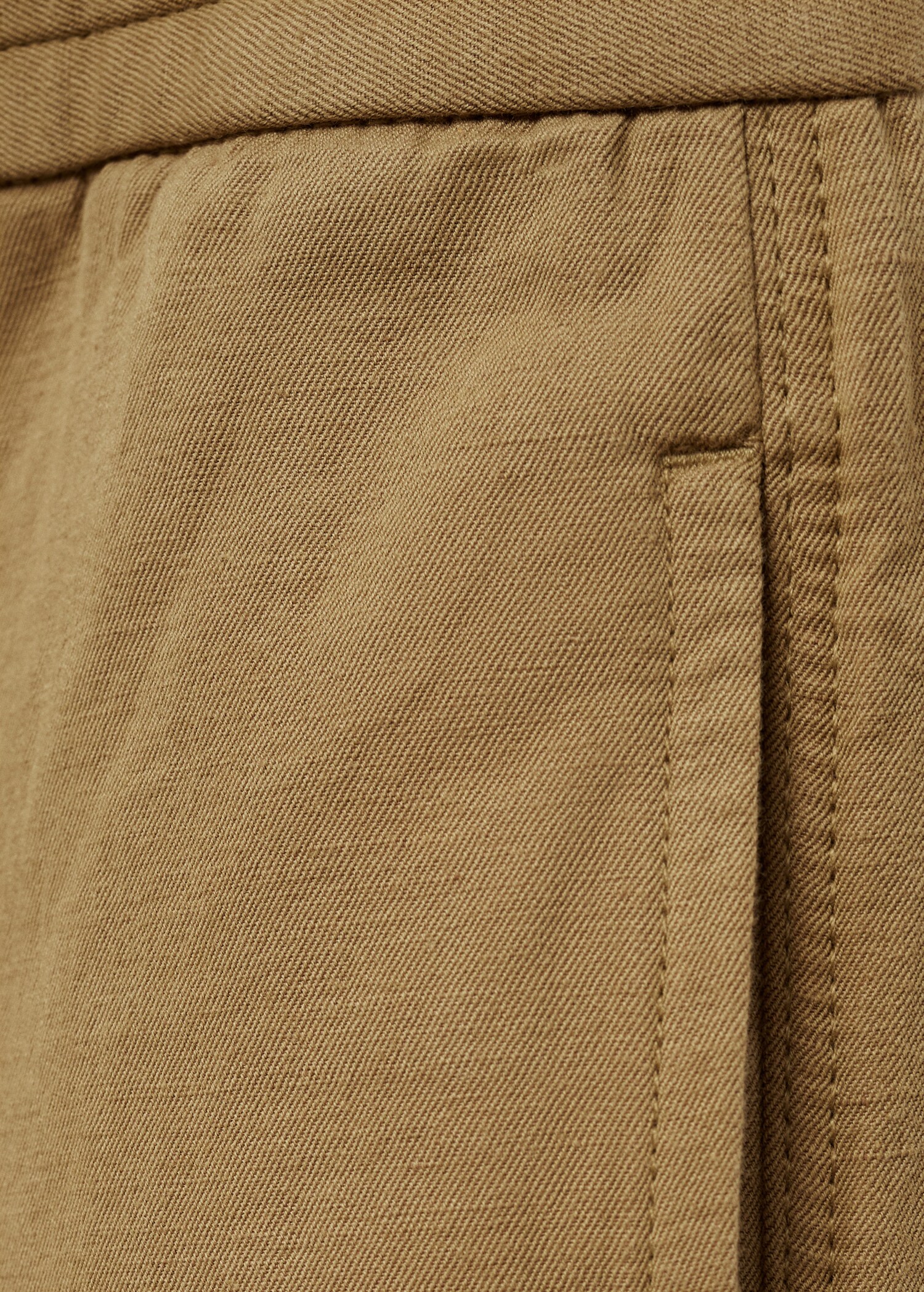Cotton-linen cargo pants - Details of the article 0