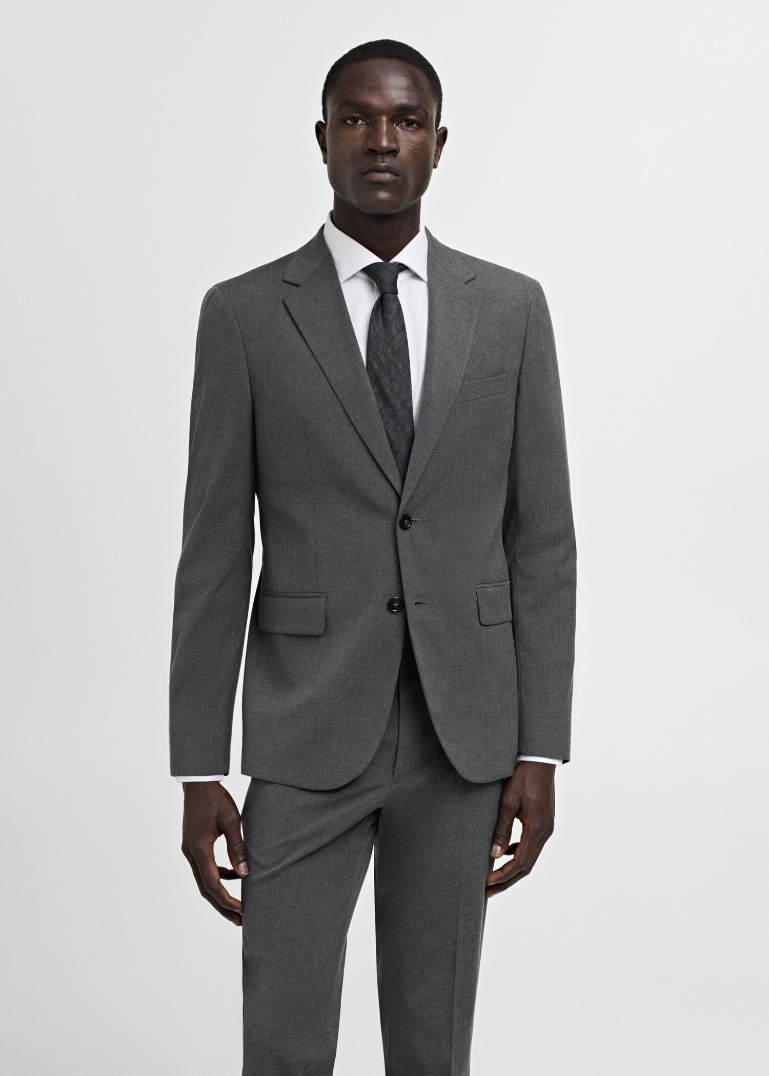 Americana traje slim fit tejido comfort stretch - Plano medio