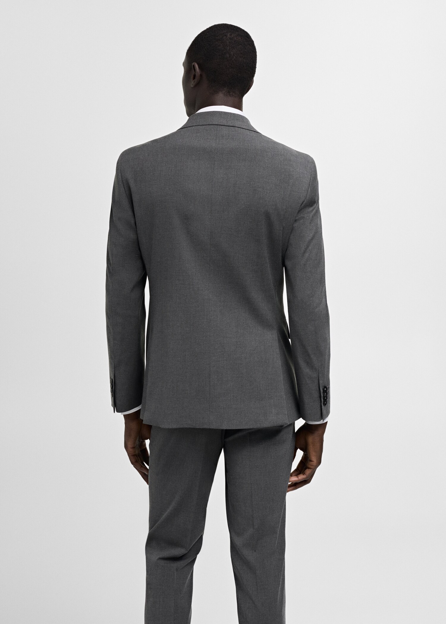 Americana traje slim fit tejido comfort stretch - Reverso del artículo