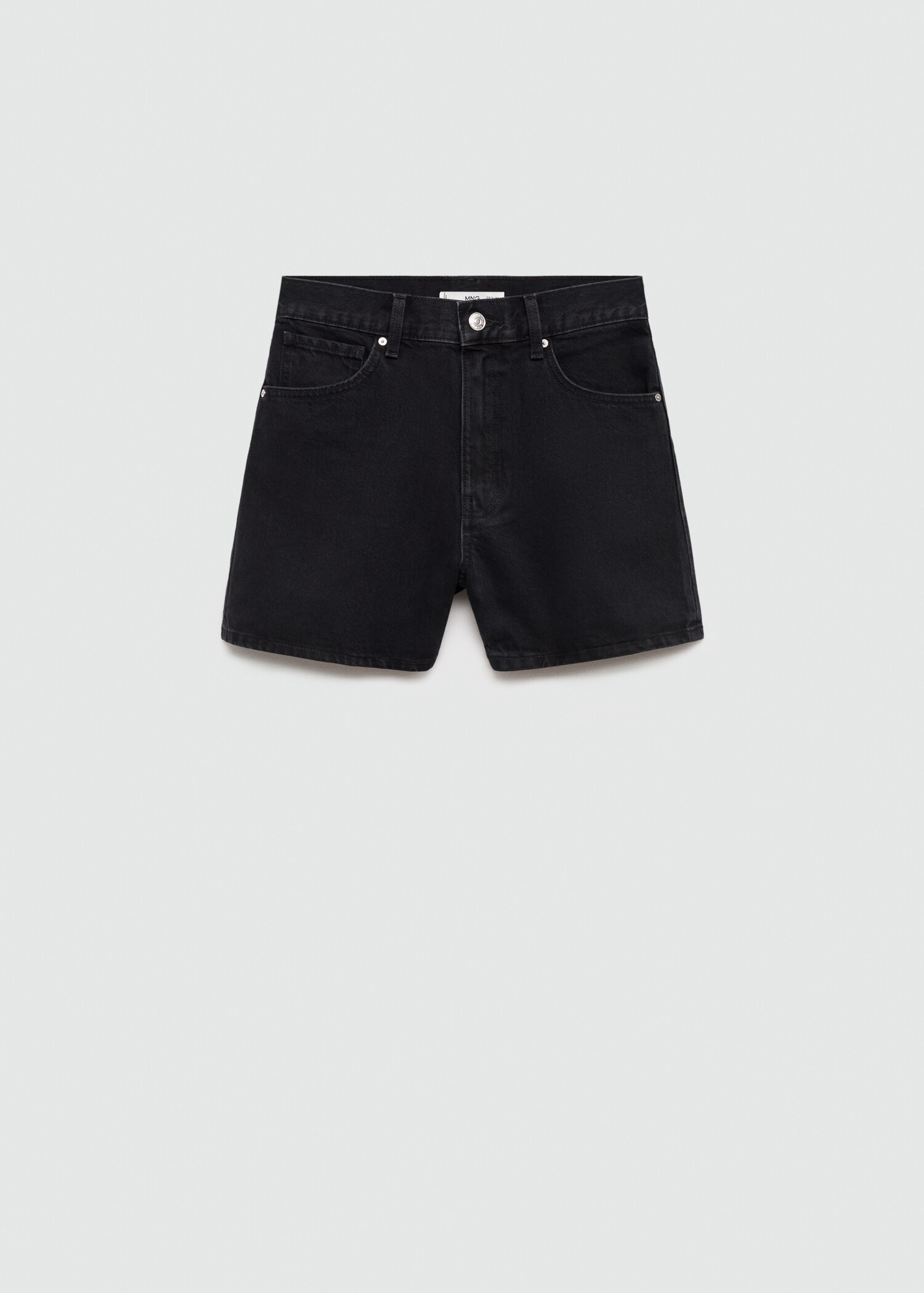 Jeans-Shorts mit hoher Taille - Artikel ohne Model