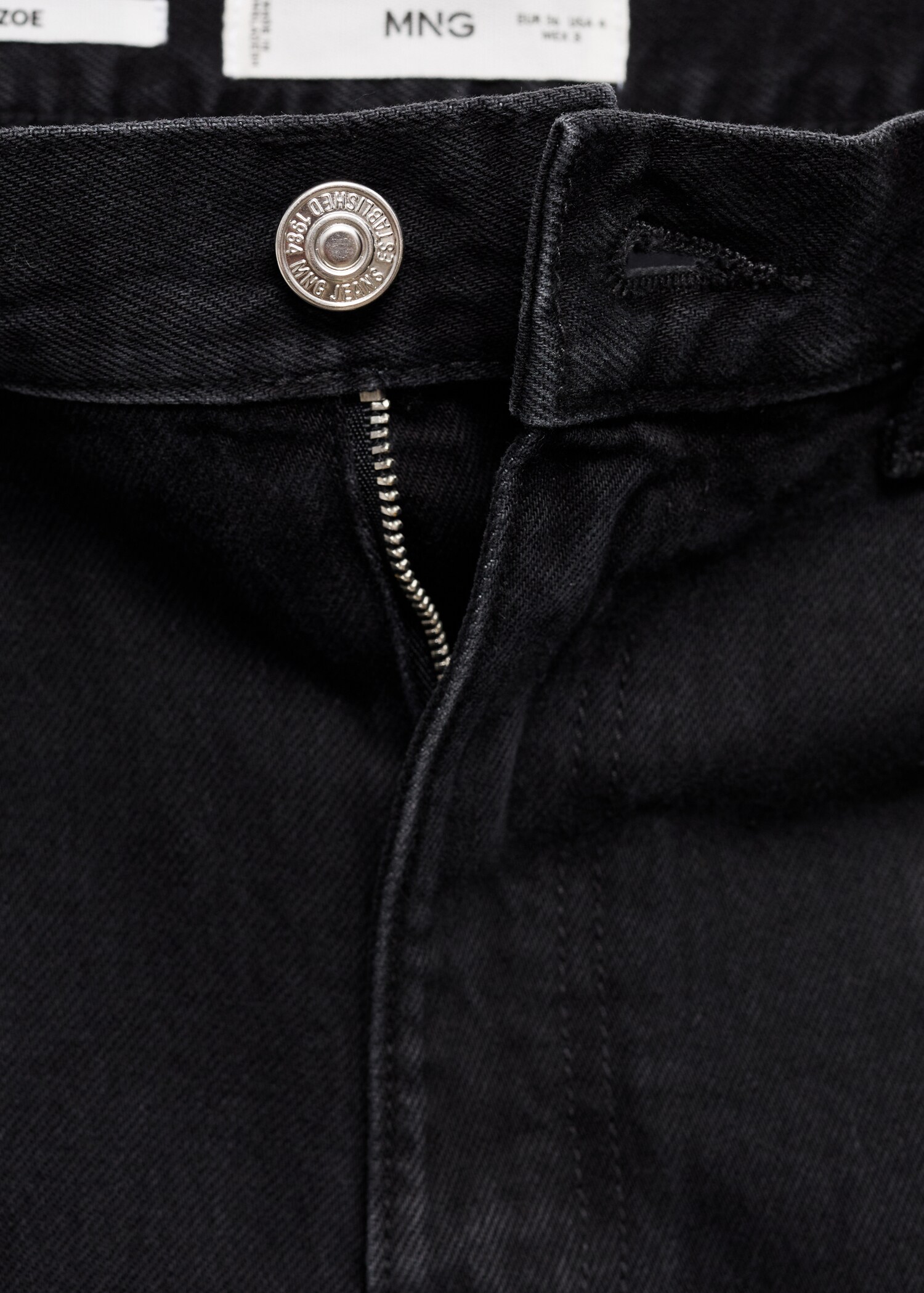 Jeans-Shorts mit hoher Taille - Detail des Artikels 0